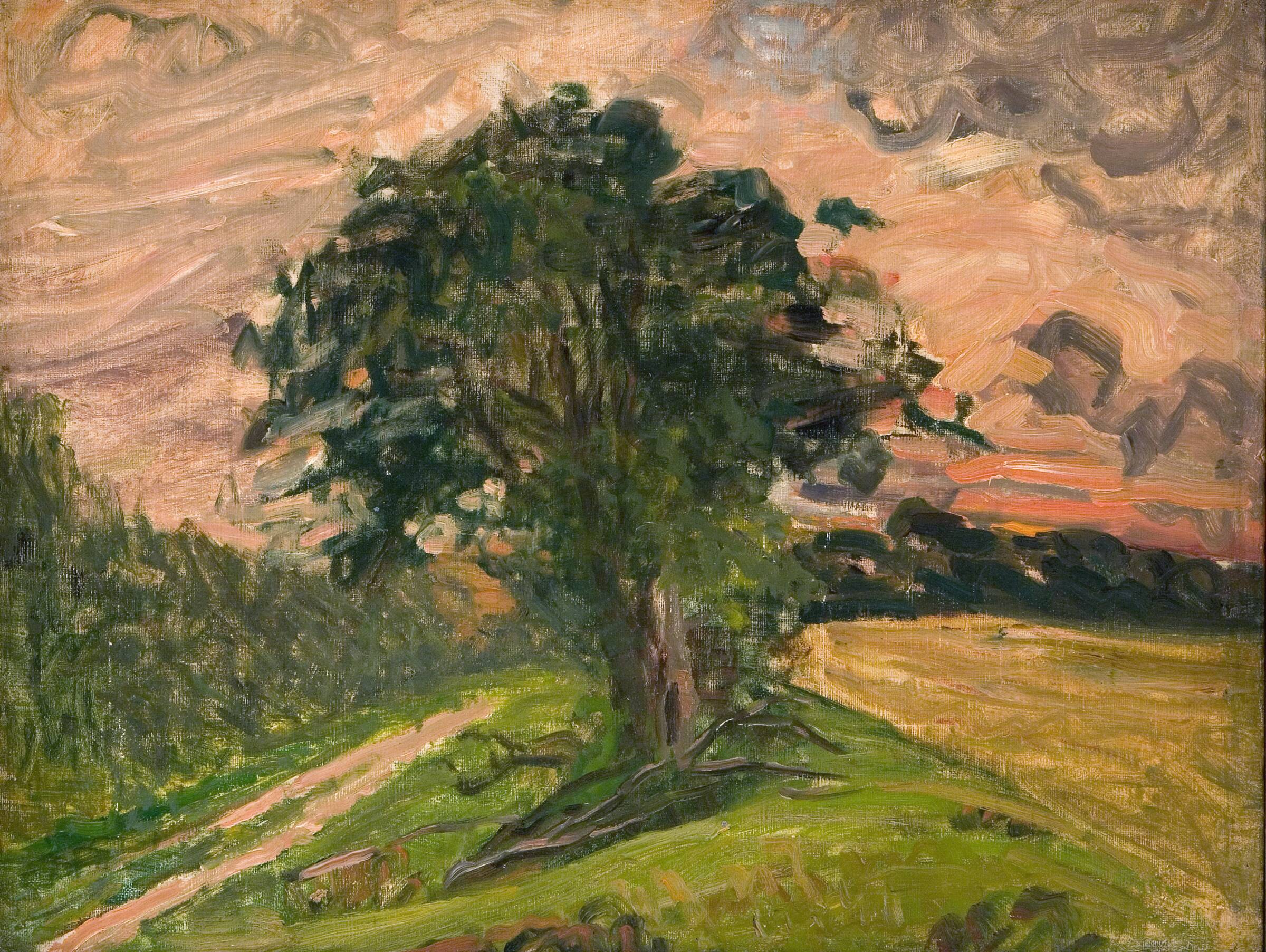 Aftenlandskab. Tisvilde, Albert Gottschalk, 1905