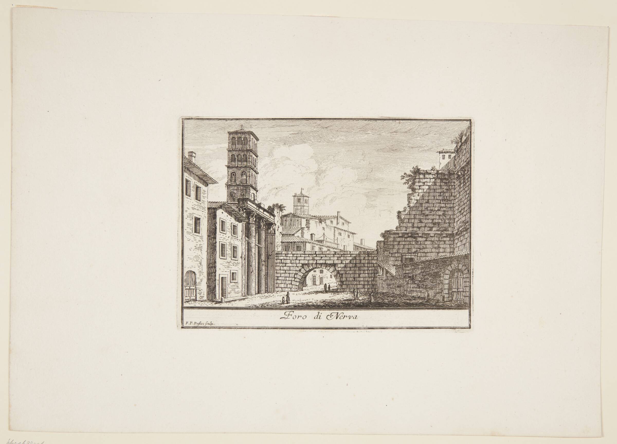 Nerva's Forum, Philothée-Francois Duflos, 1750-1850
