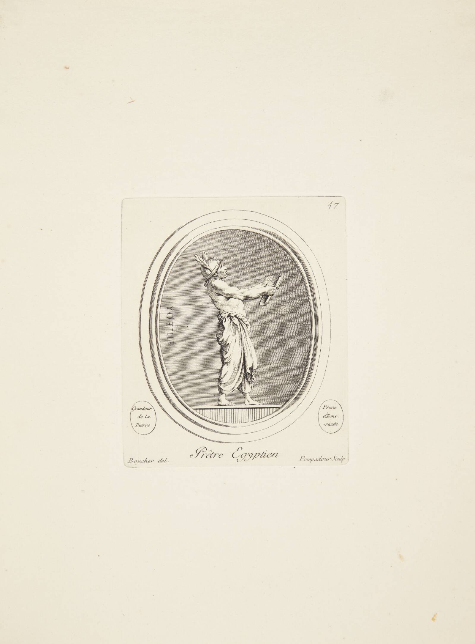 Egyptisk præst, Madame de Pompadour, 1753-1757