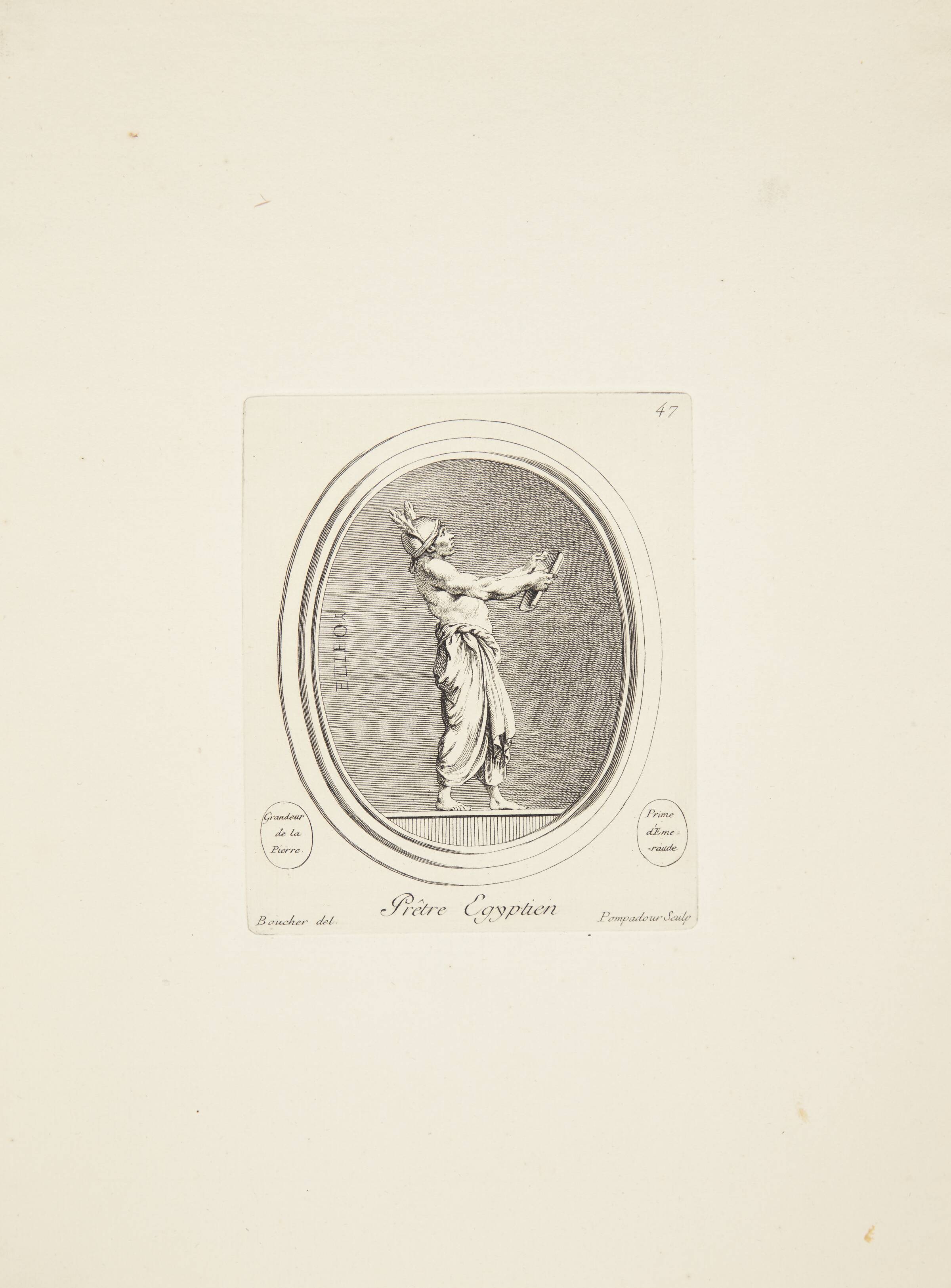 Egyptisk præst, Madame de Pompadour, 1753-1757