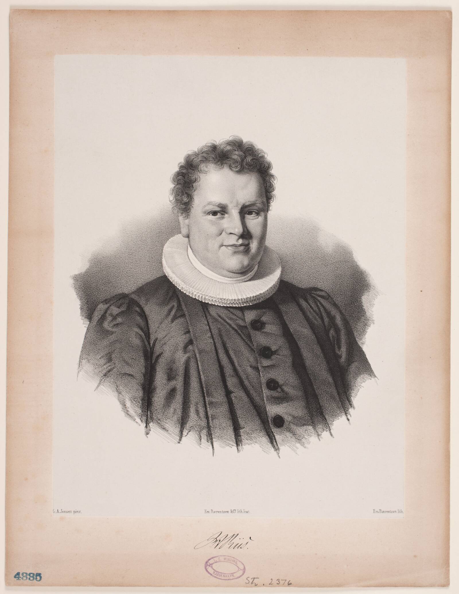 J. A. Riis, Emil Ditlev Bærentzen, 1847