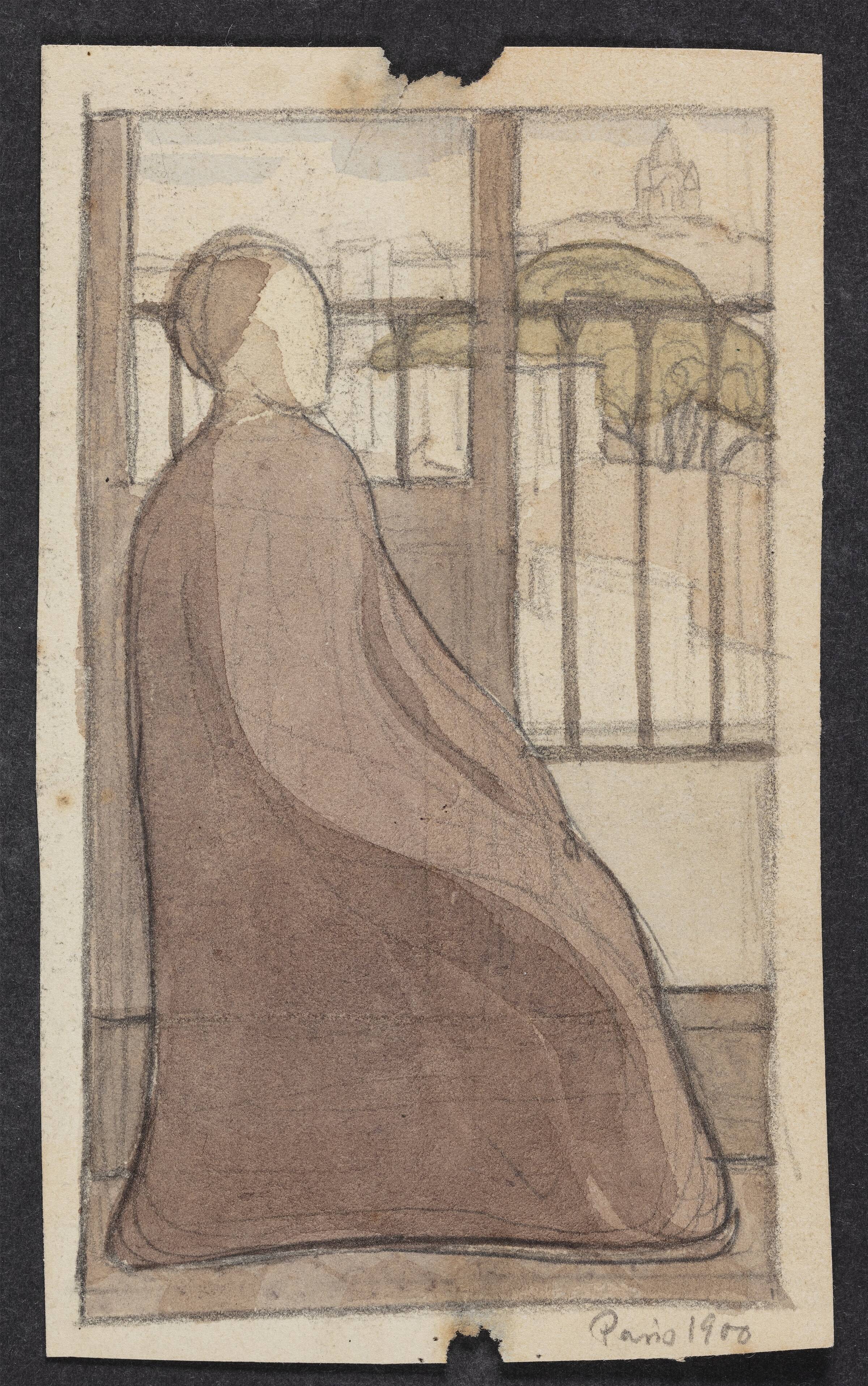 Udkast til vægudsmykning, Ejnar Nielsen, 1896-1926