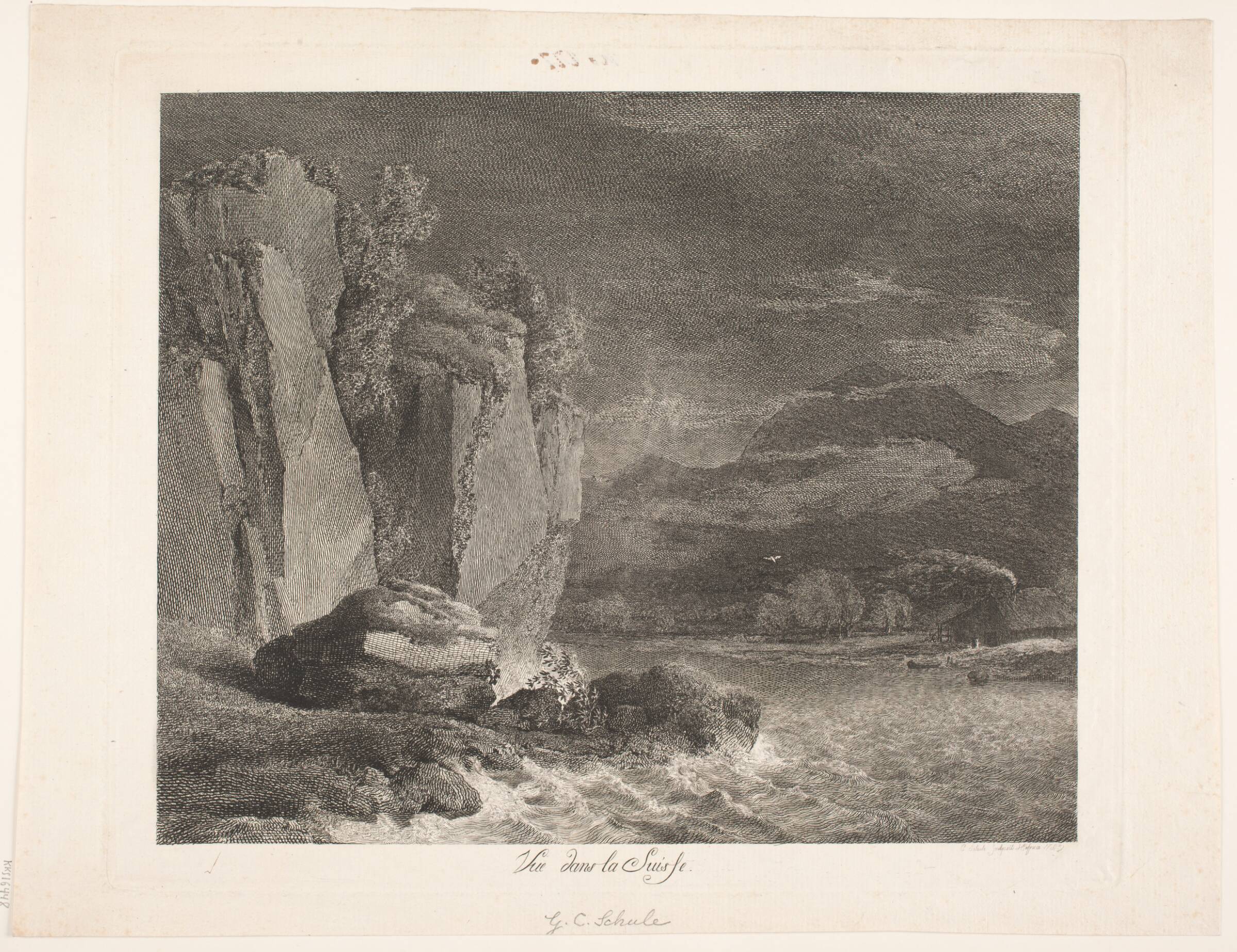 "Vue dans la Suisse", Georg Christian Schule, 1783