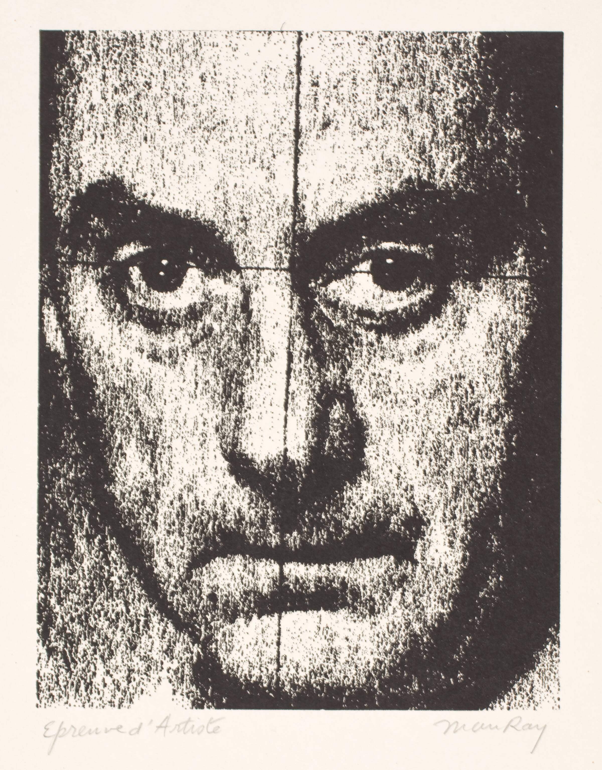 Selvportræt, Man Ray, 1972