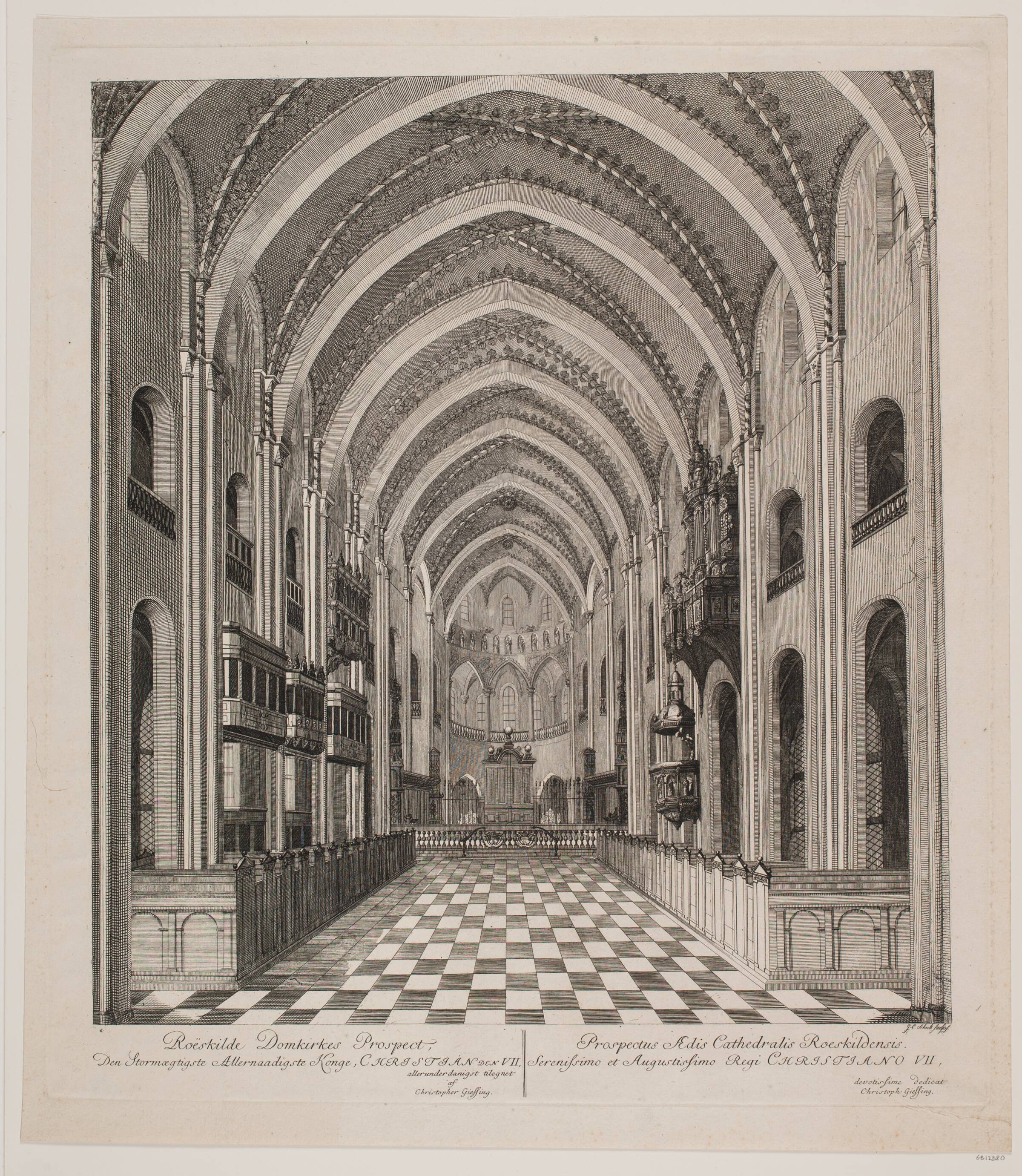 "Roskilde Domkirkes Prospekt", Georg Christian Schule, 1764-1816