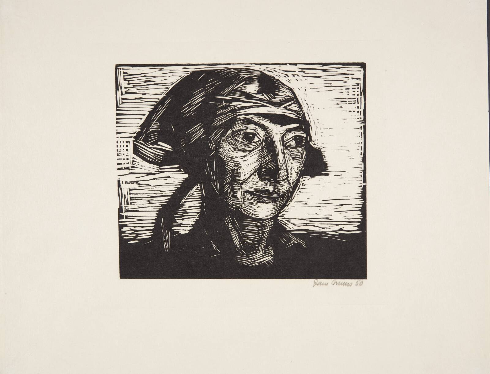 Dameportræt, Jane Muus, 1950