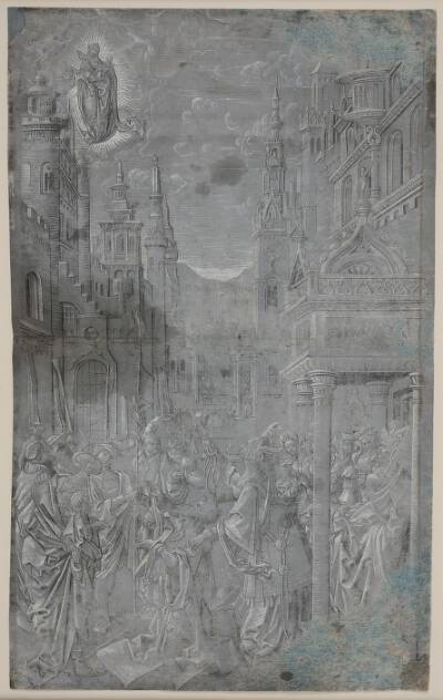 Sibyllen viser Augustus Madonna med barnet