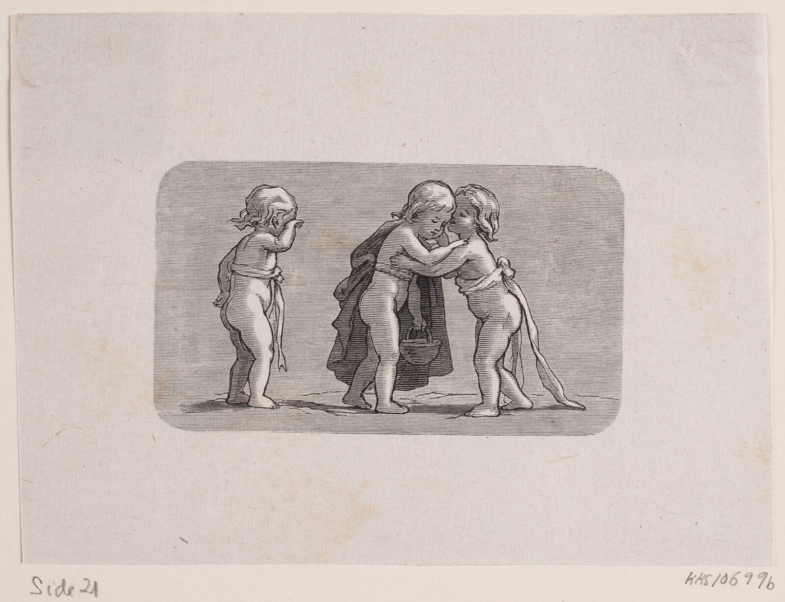 Vignet til "Afskeden", Waldemar Bøhme, 1878