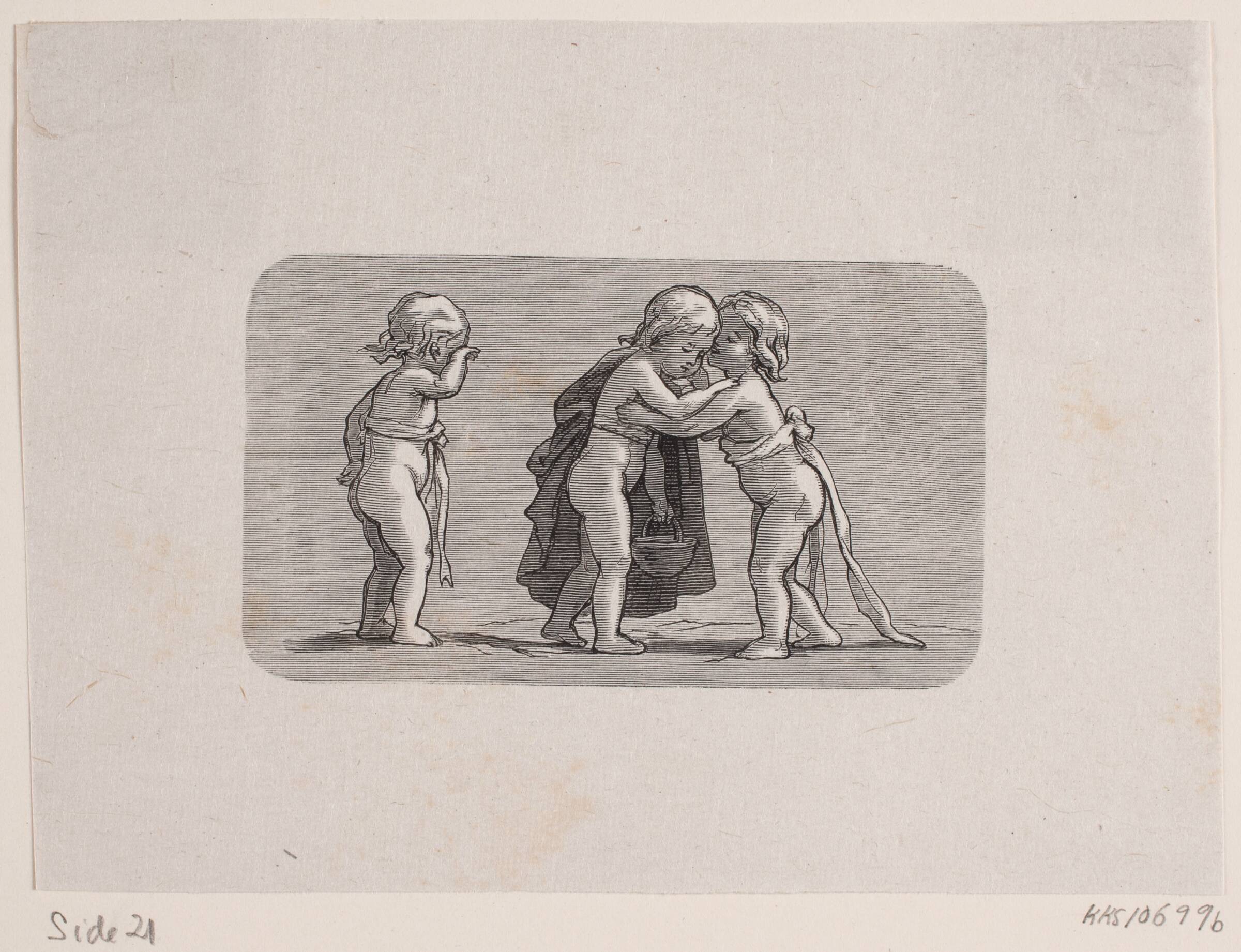 Vignet til "Afskeden", Waldemar Bøhme, 1878