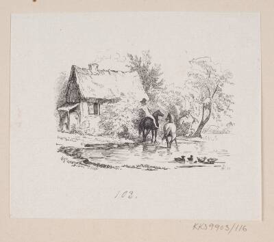 Illustration til "Nabofamilierne" i H.C. Andersen, "Eventyr og Historier", Bind 2