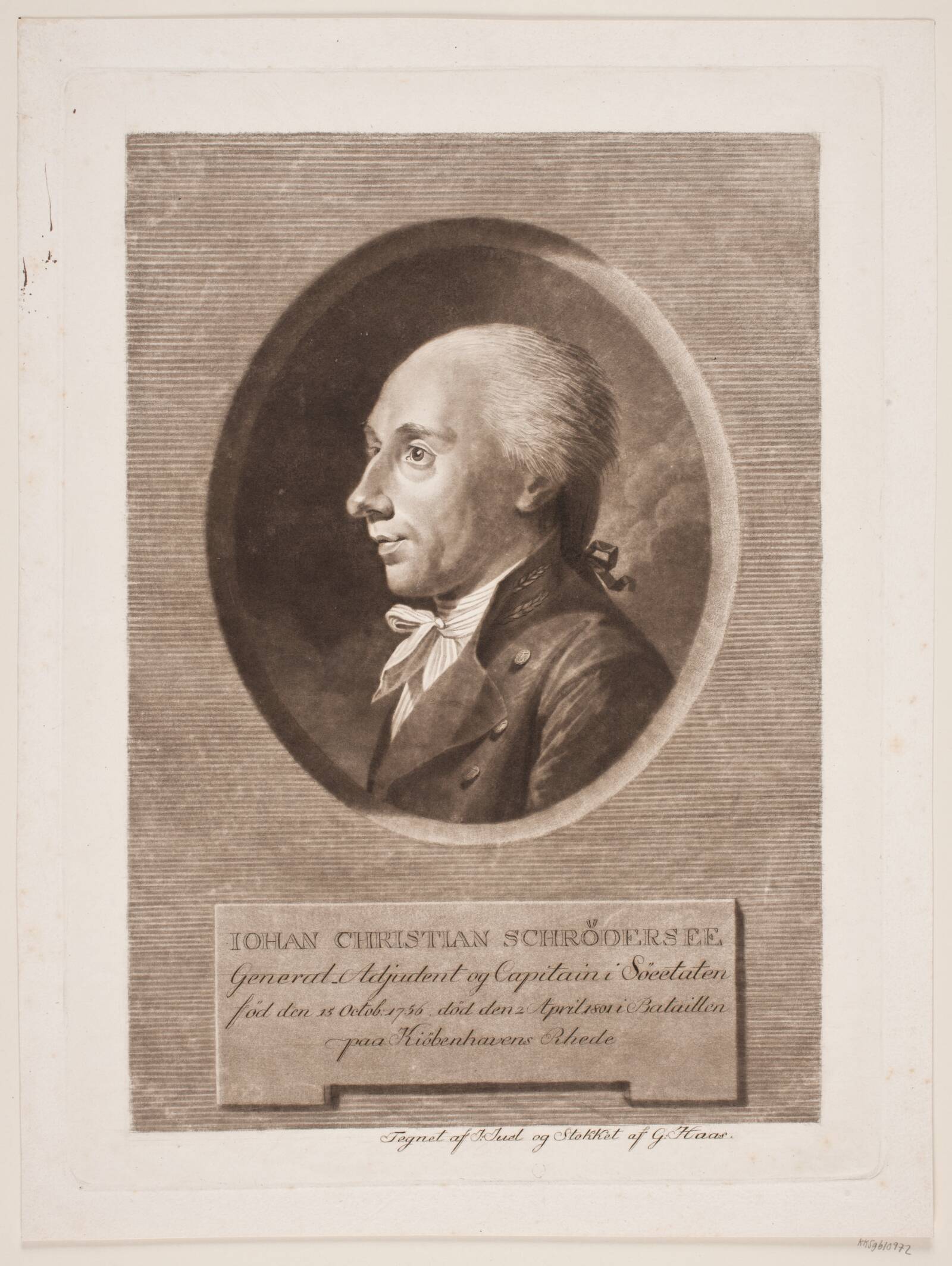 Søofficer J. C. Schrødersee, Georg Haas, 1801-1900