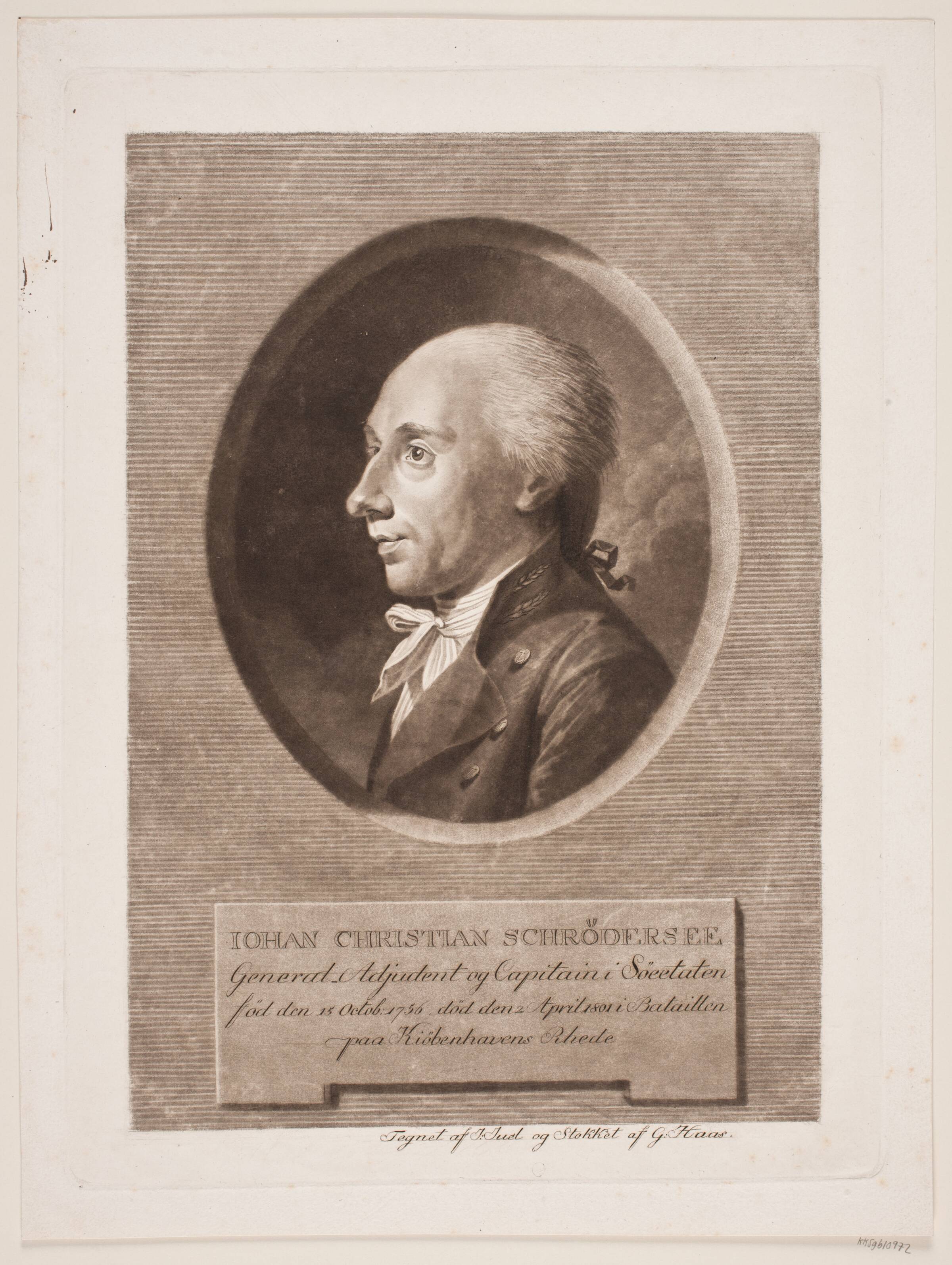 Søofficer J. C. Schrødersee, Georg Haas, 1801-1900