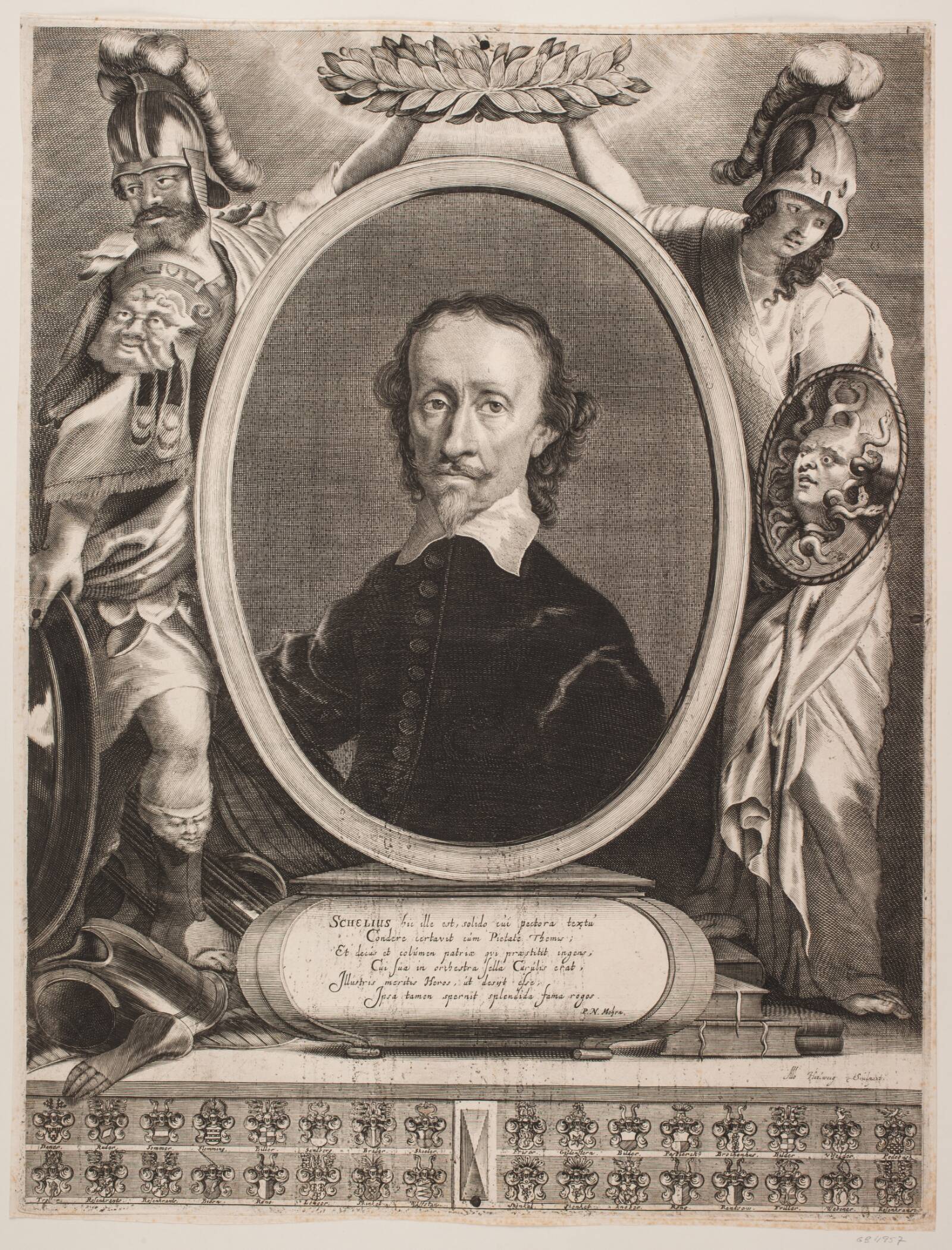 Christen Skeel. Mindeblad, Albert Haelwegh, 1666-1669