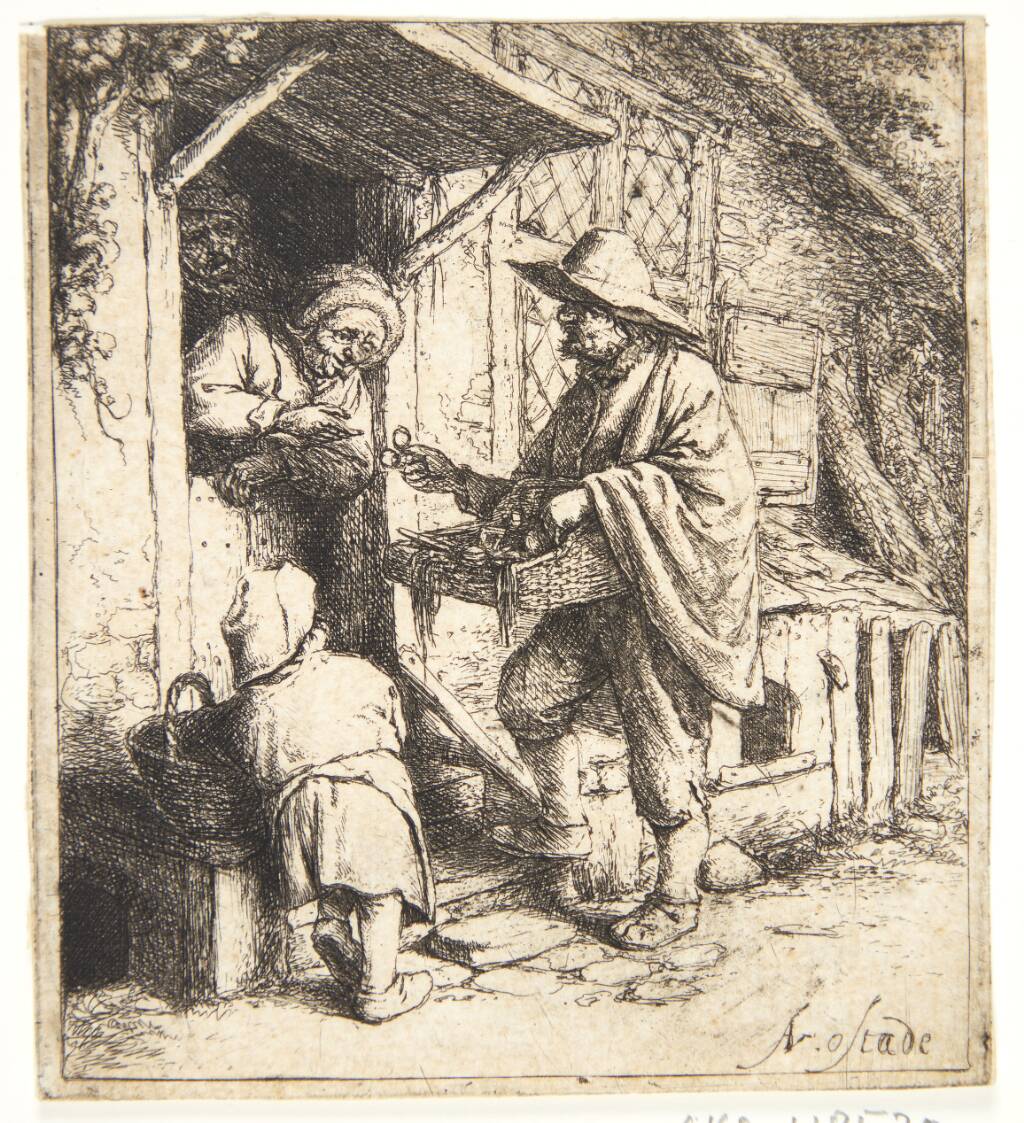 Brillesælgeren, Adriaen van Ostade, 1646