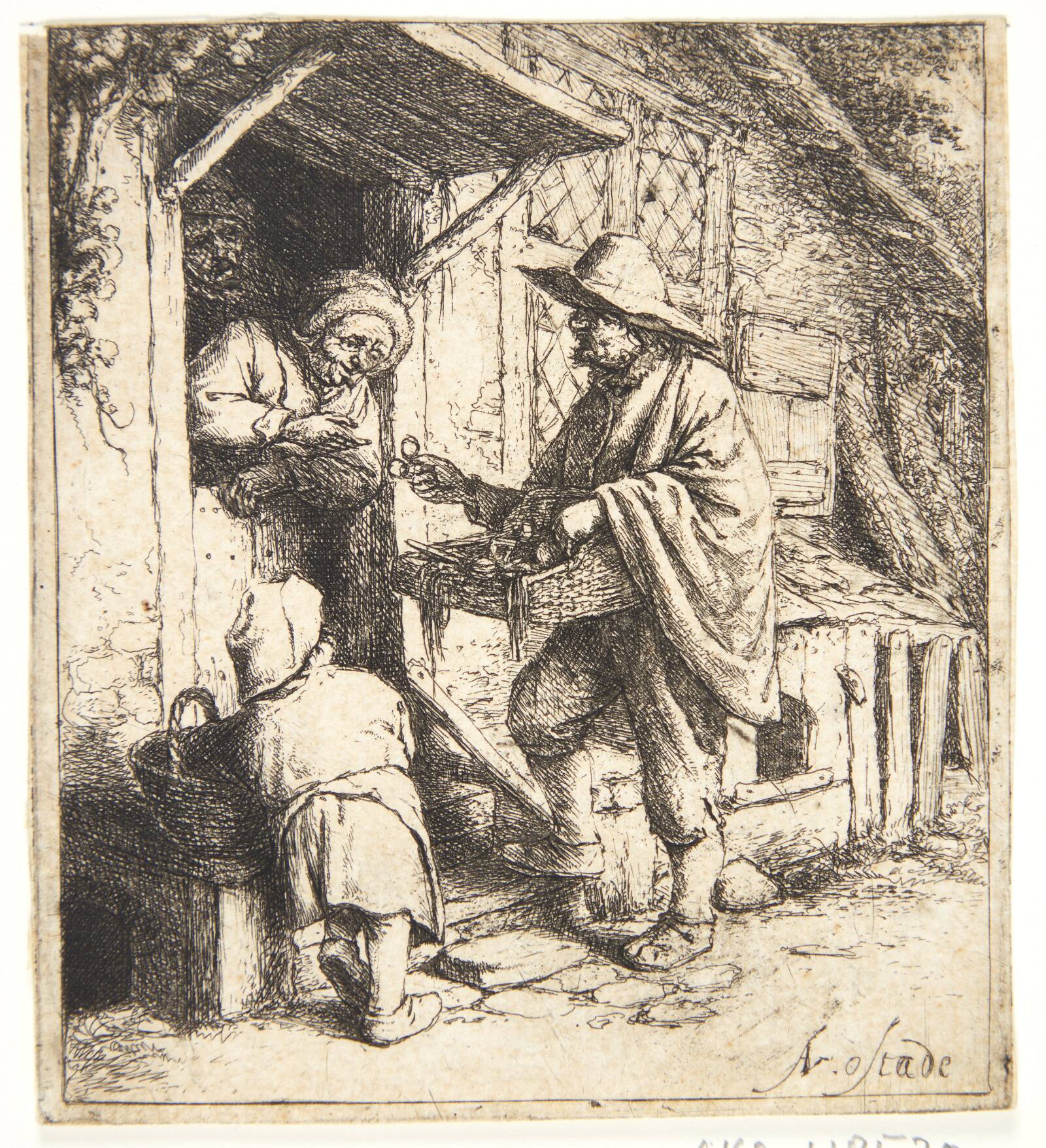 Brillesælgeren, Adriaen van Ostade, 1646
