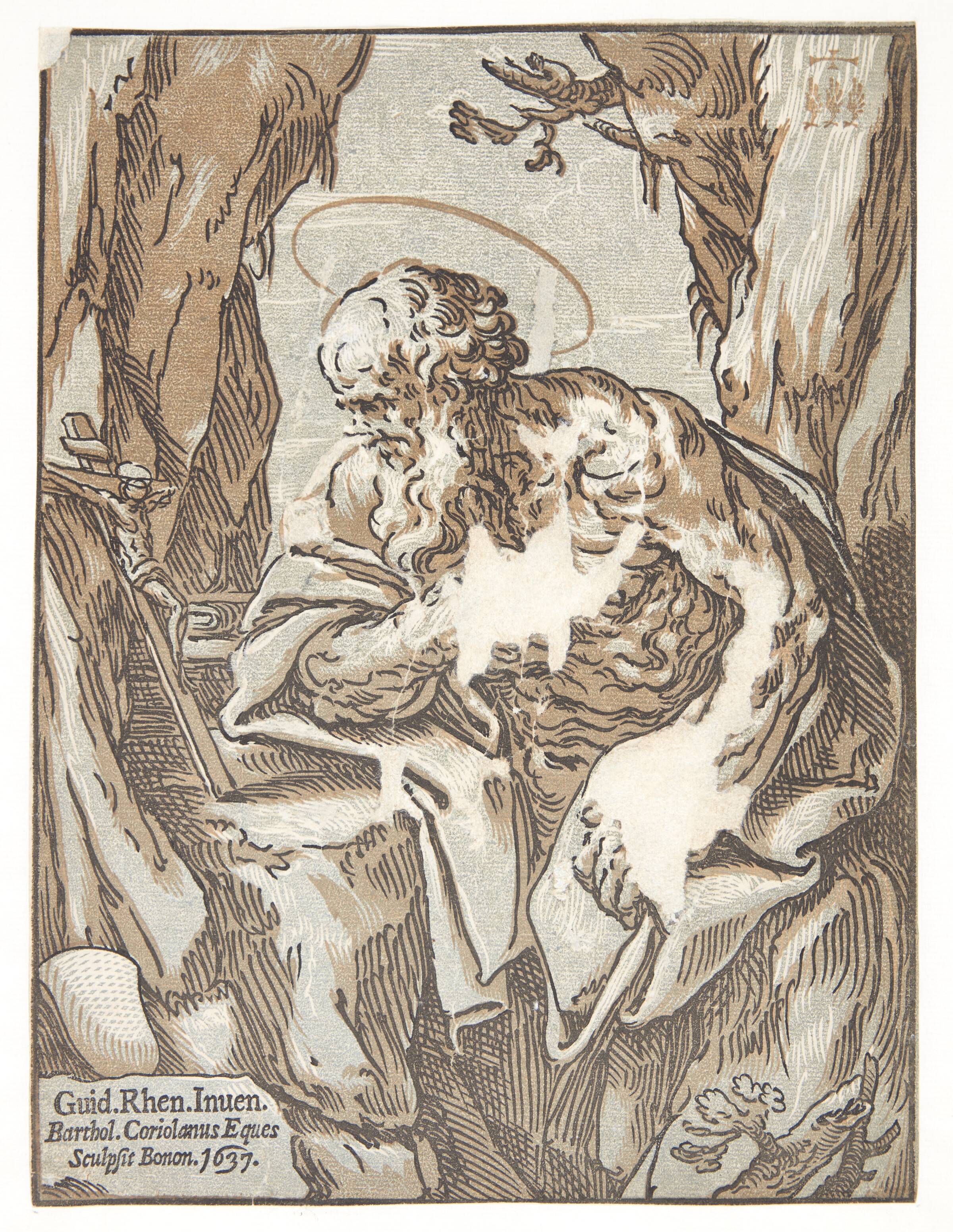 Den hellige Hieronymus, Bartolommeo Coriolano, 1637