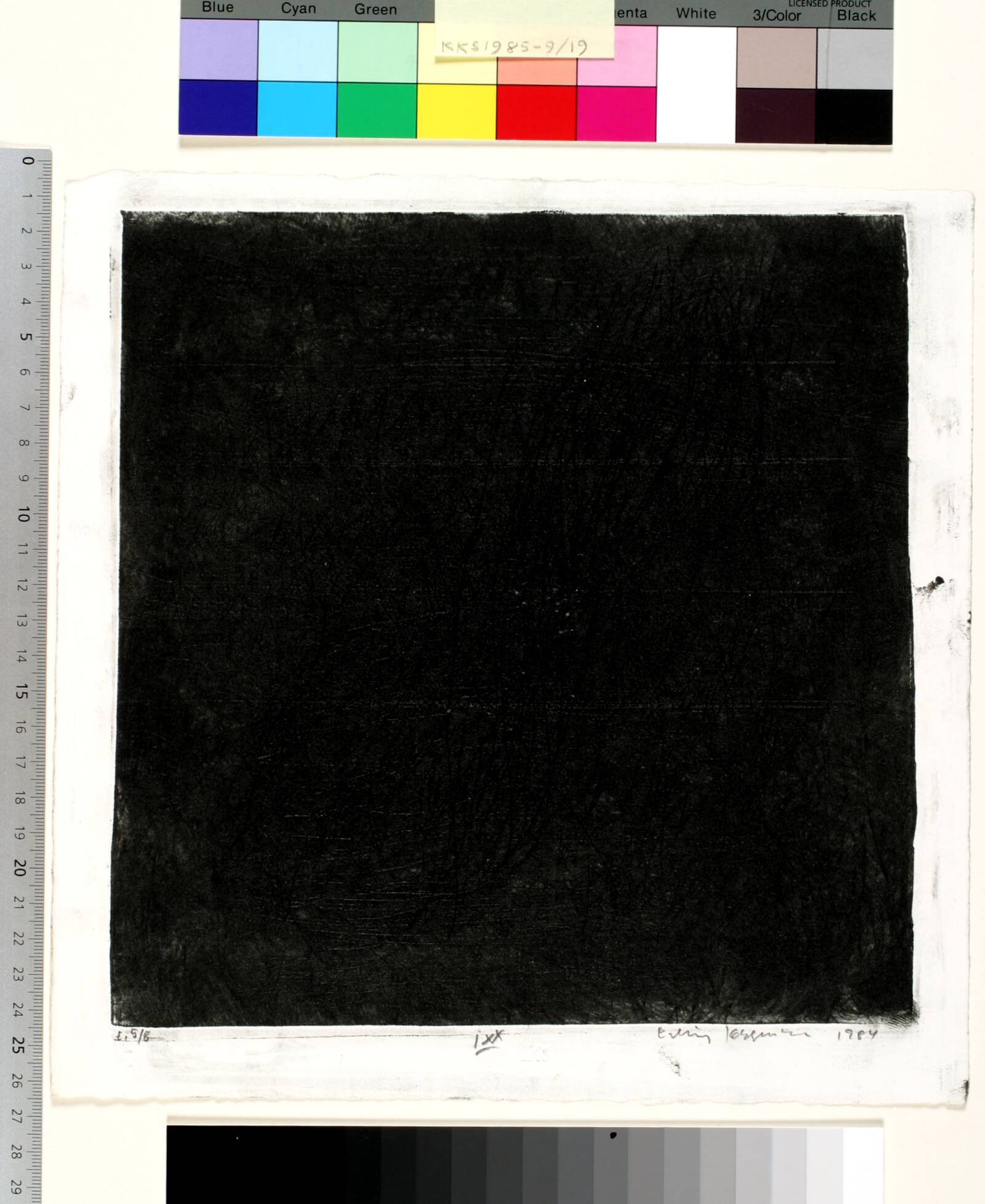 Dagbogsblad IXX, Erling Jørgensen, 1984