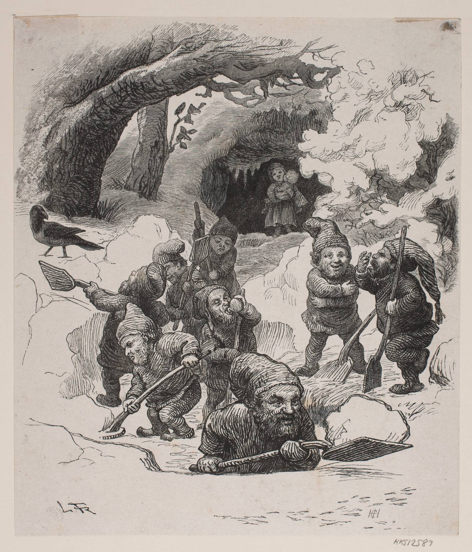 Ved juletid, H.C. Henneberg, 1878