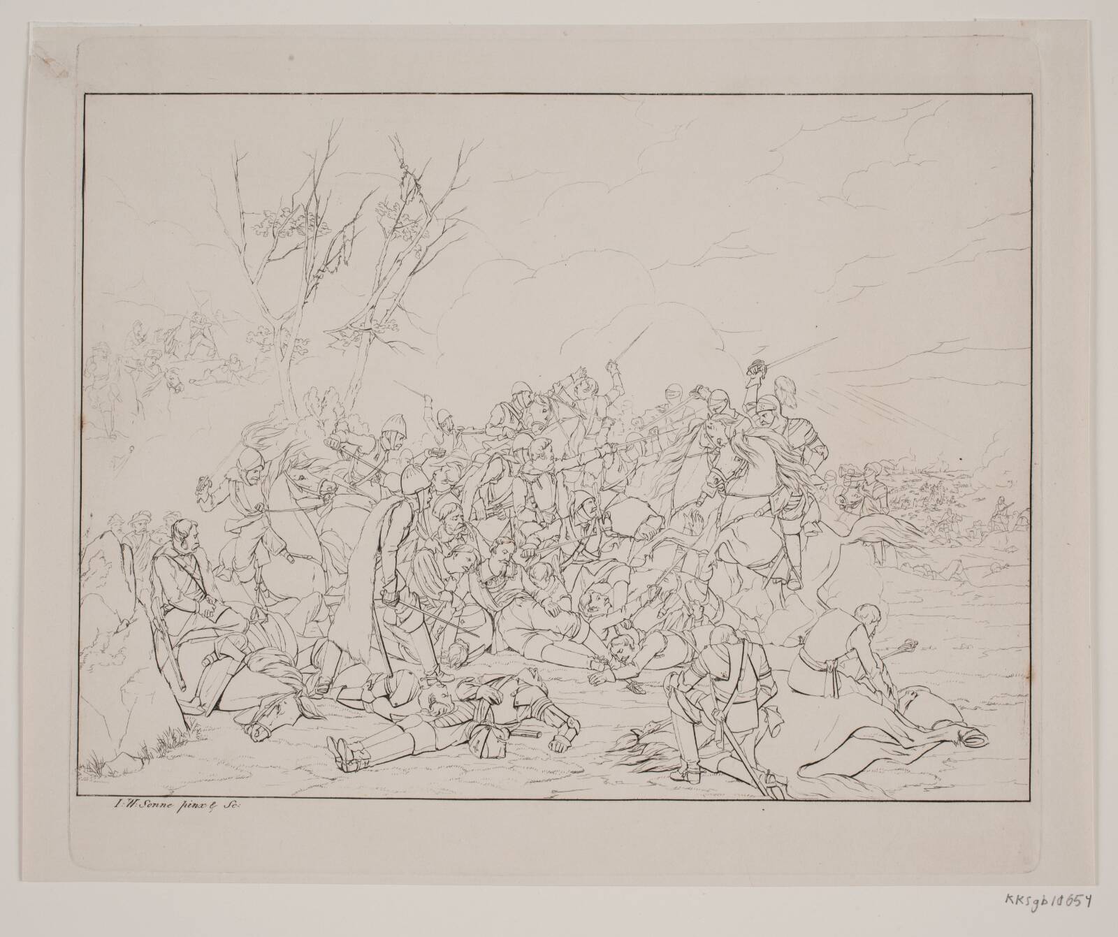 Slaget ved Lützen, Jørgen V. Sonne, 1828