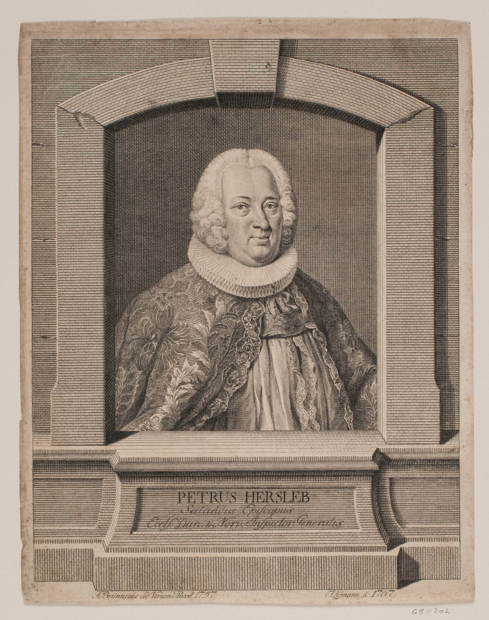 Biskop Peder Hersleb, Johan Samuel Lymann, 1767
