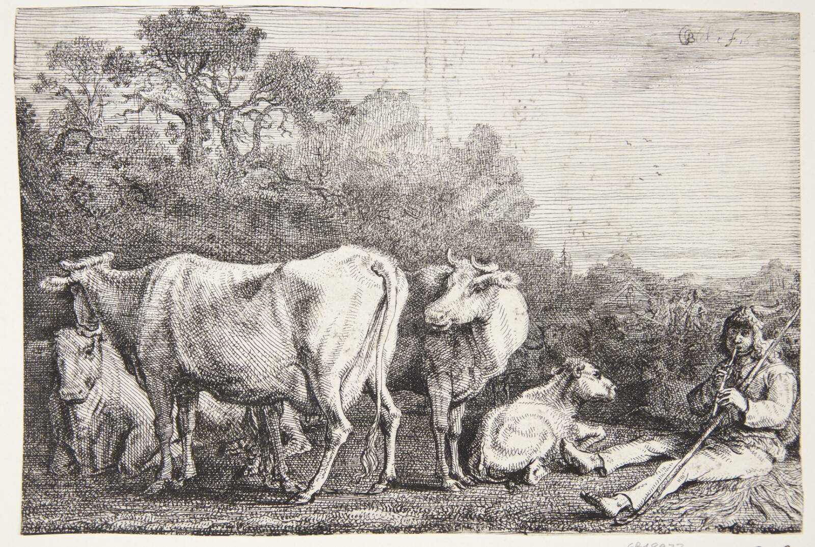 En kohyrde, Gerrit Claesz. Bleker, 1638