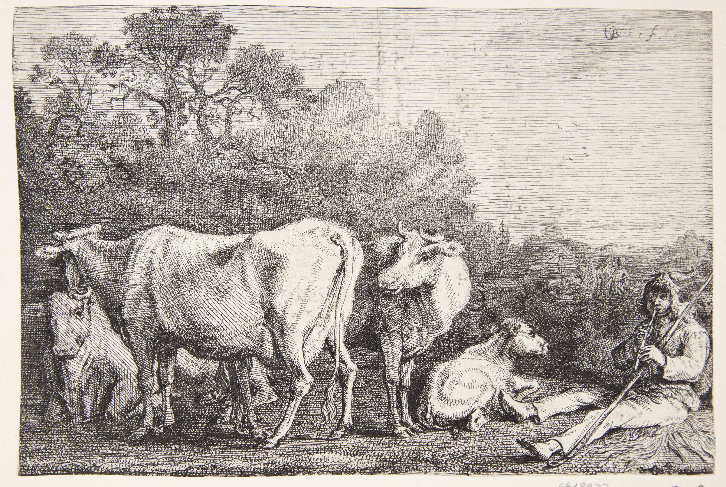En kohyrde, Gerrit Claesz. Bleker, 1638