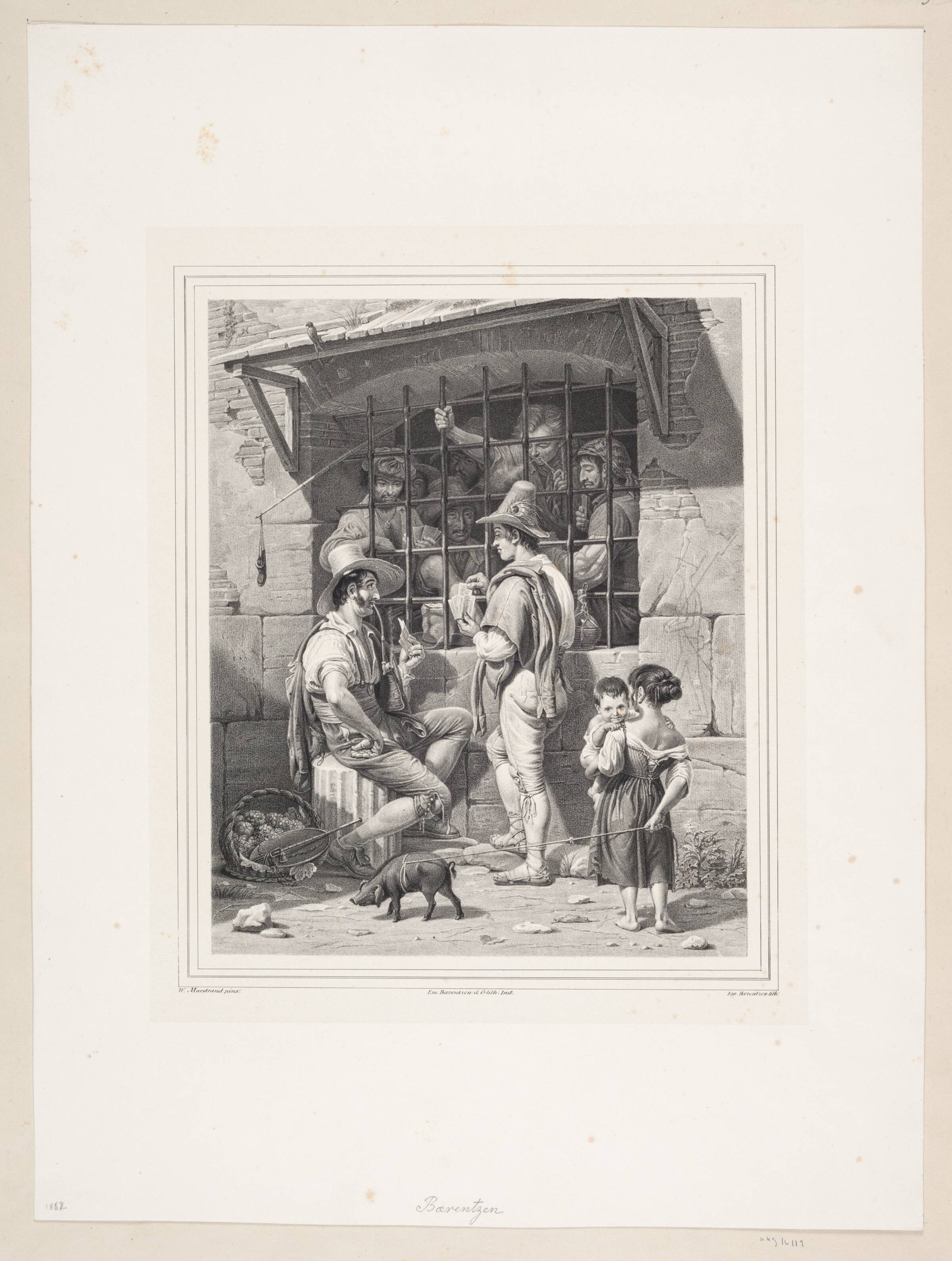 Et italiensk fængselsvindue, Emil Ditlev Bærentzen, 1862-1867