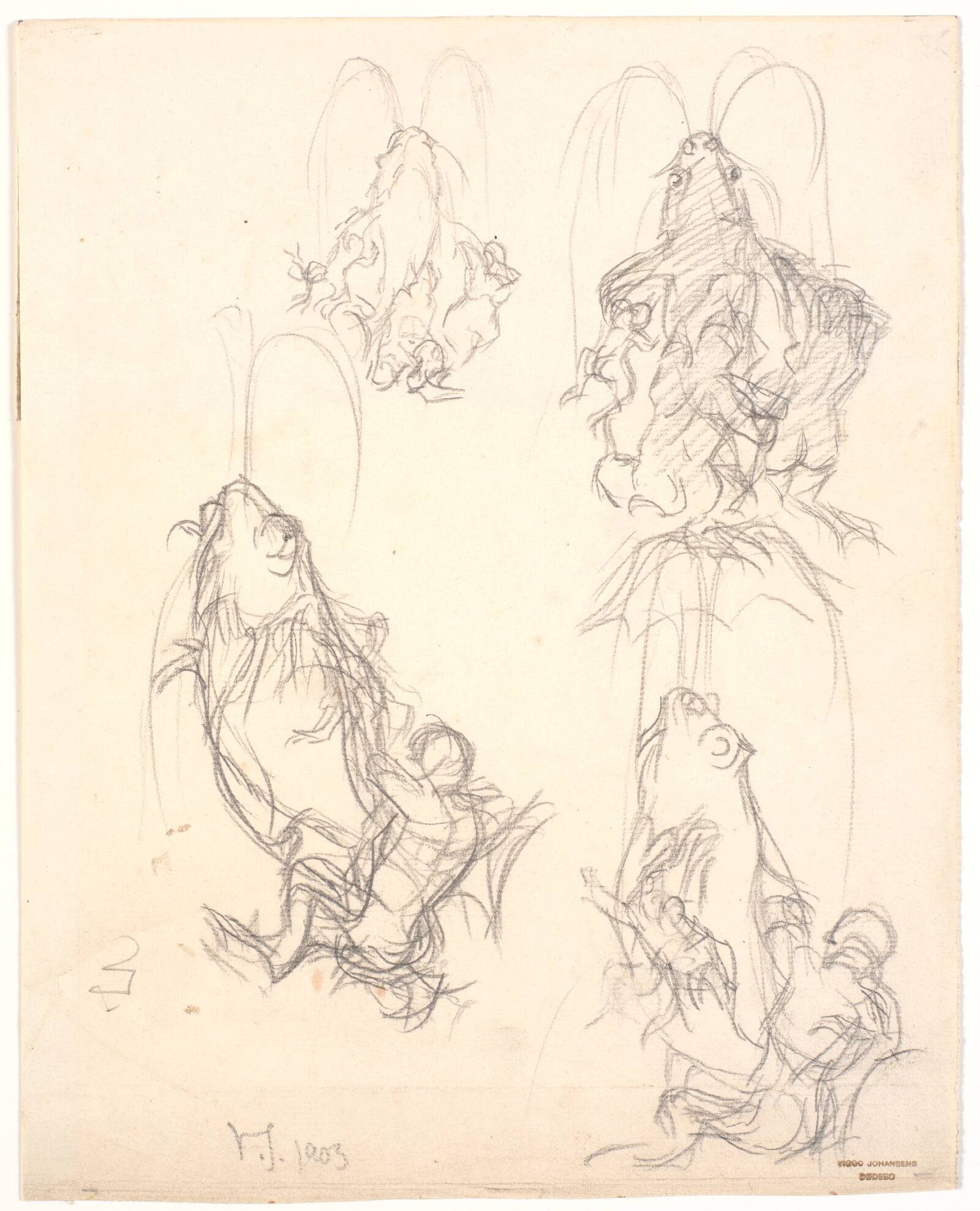 Udkast til fontæne, Viggo Johansen, 1903