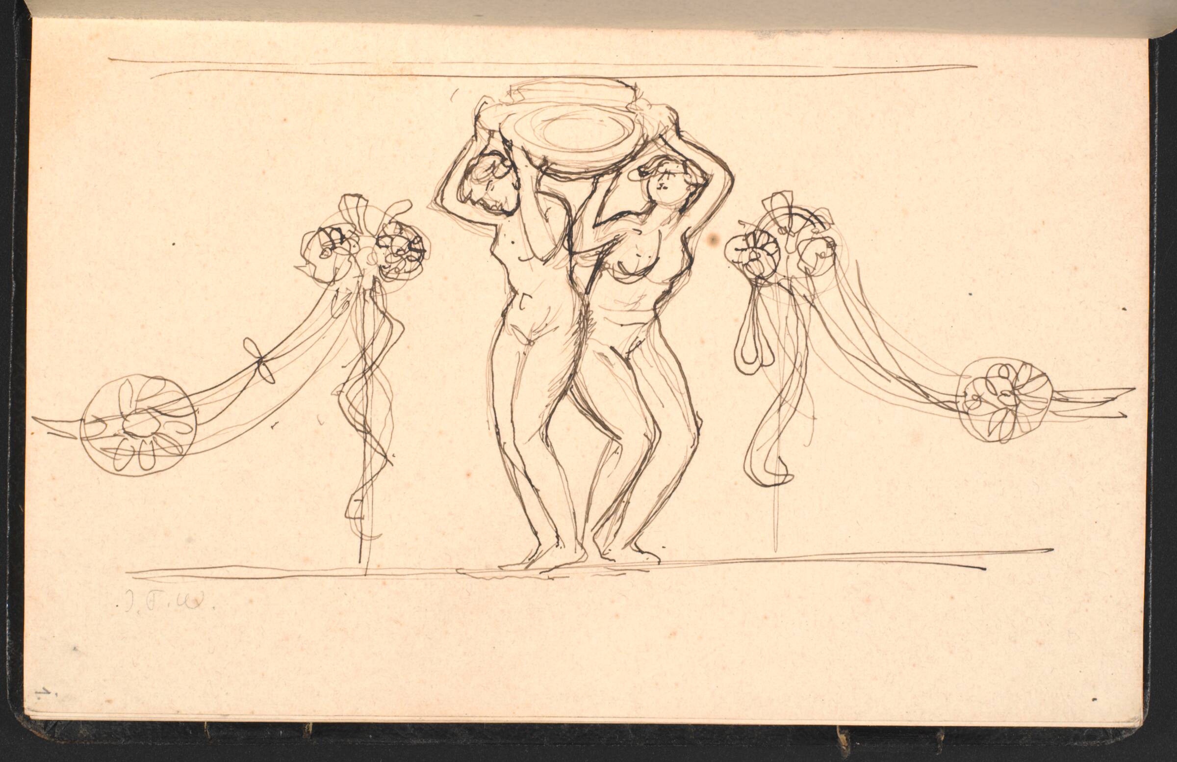 To karyatider, J.F. Willumsen, 1907-1910