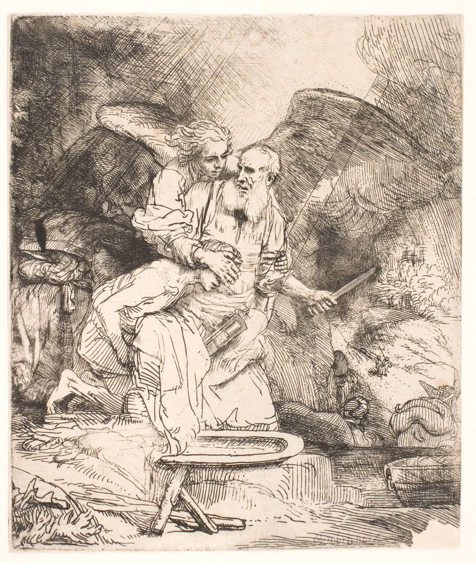 Abrahams offer, Rembrandt van Rijn, 1655