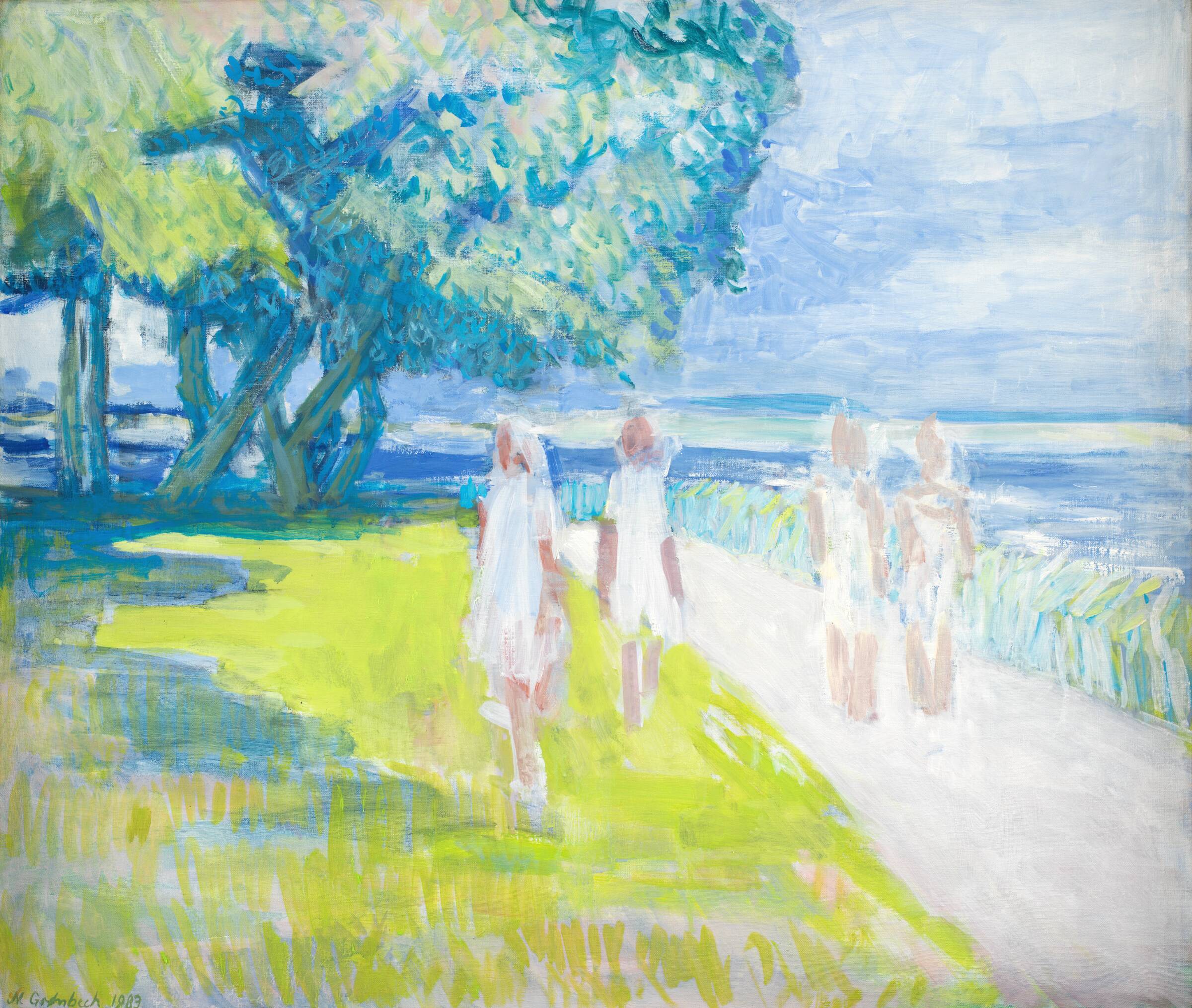 Piger ved Præstø fjord, Niels Grønbech, 1983