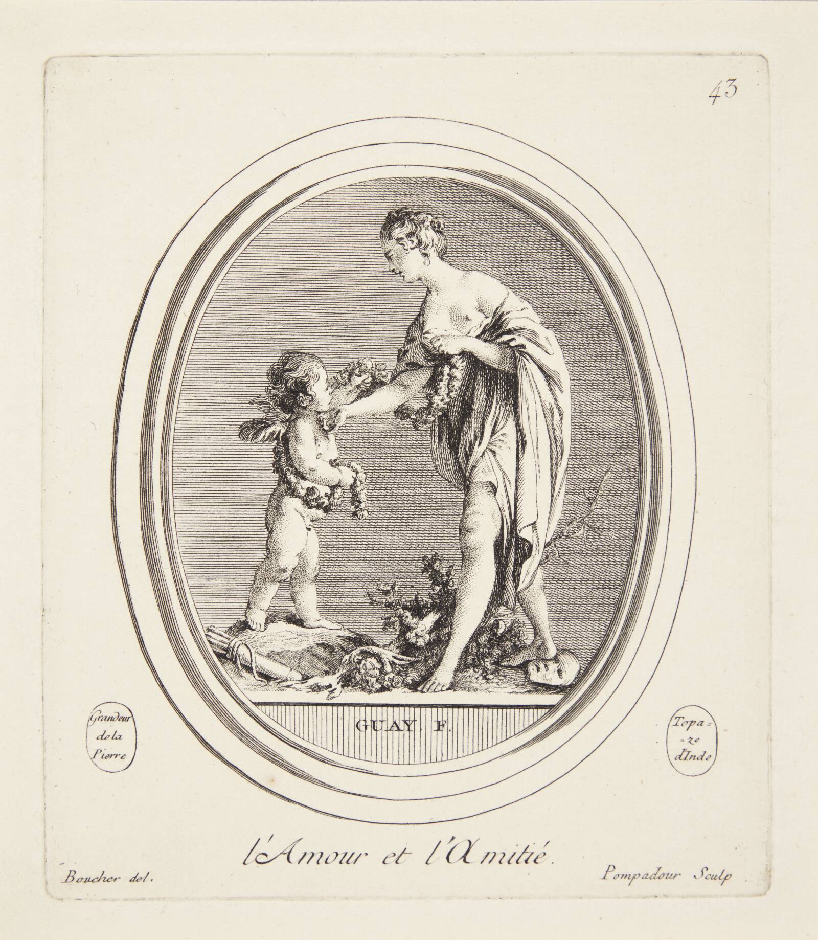 Amor og venskab, Madame de Pompadour, 1753-1757