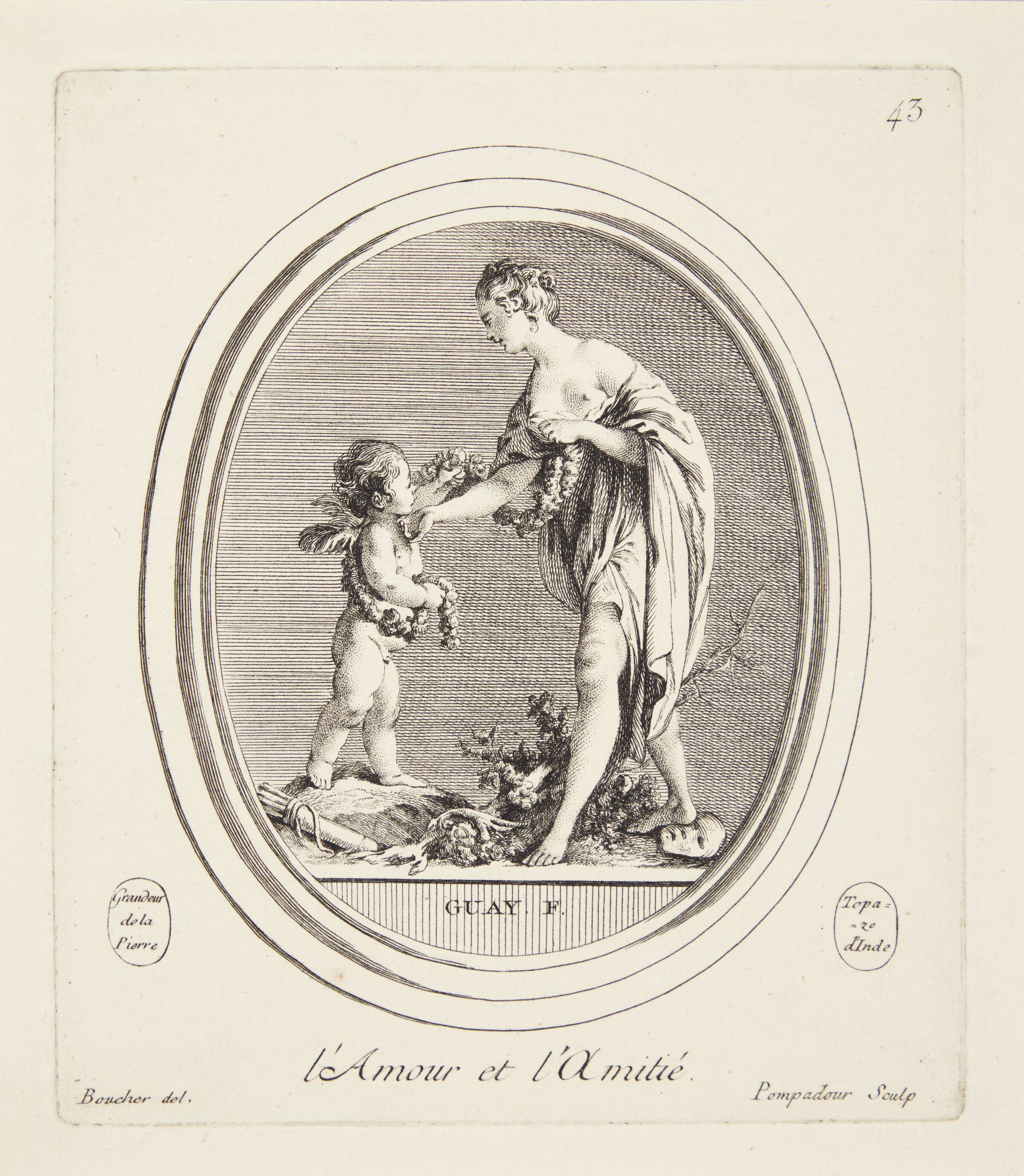Amor og venskab, Madame de Pompadour, 1753-1757