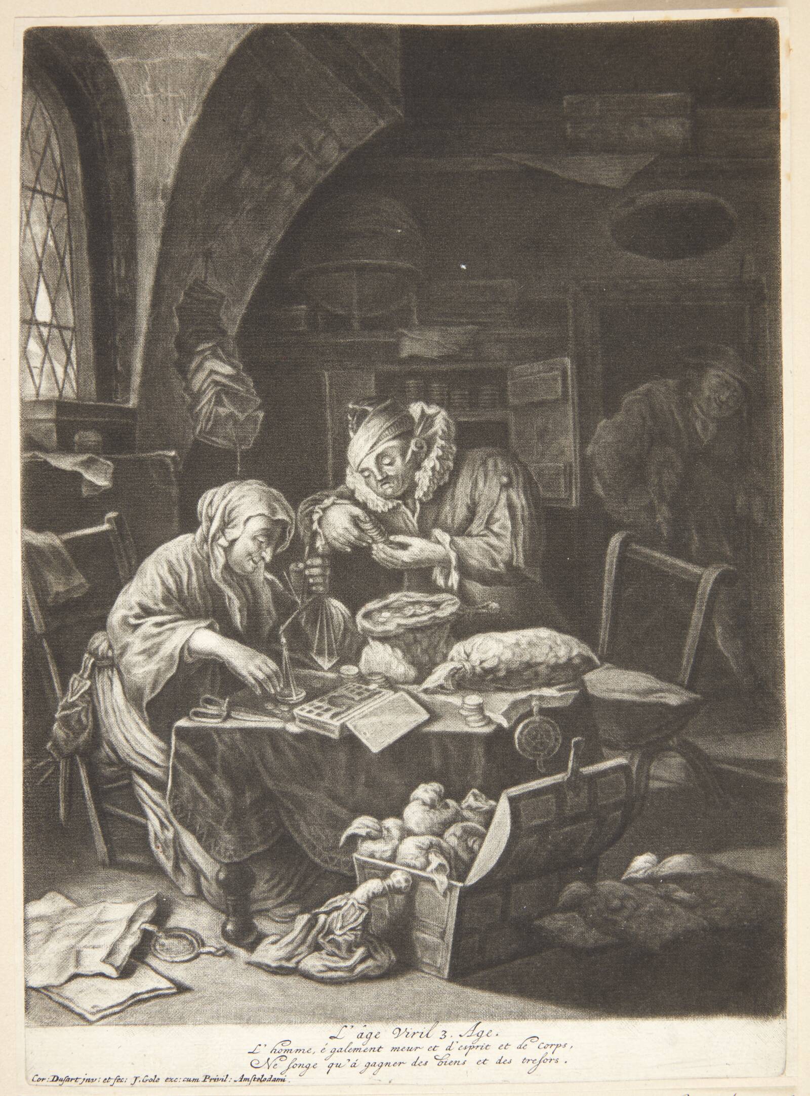 Voksenliv, Cornelis Dusart, 1660-1704