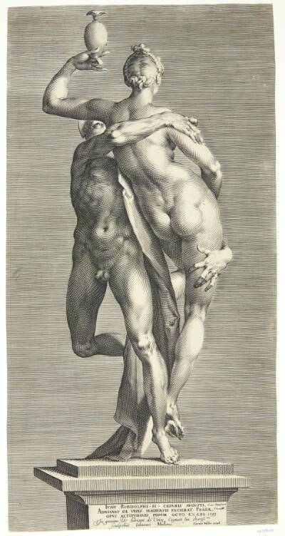 Merkur bortfører Psyche. Psyche set bagfra