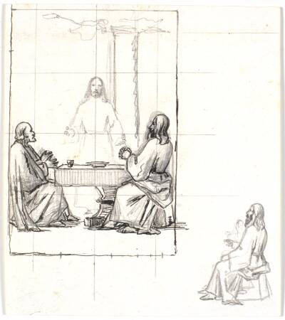 Kristus og de to disciple i Emmaus