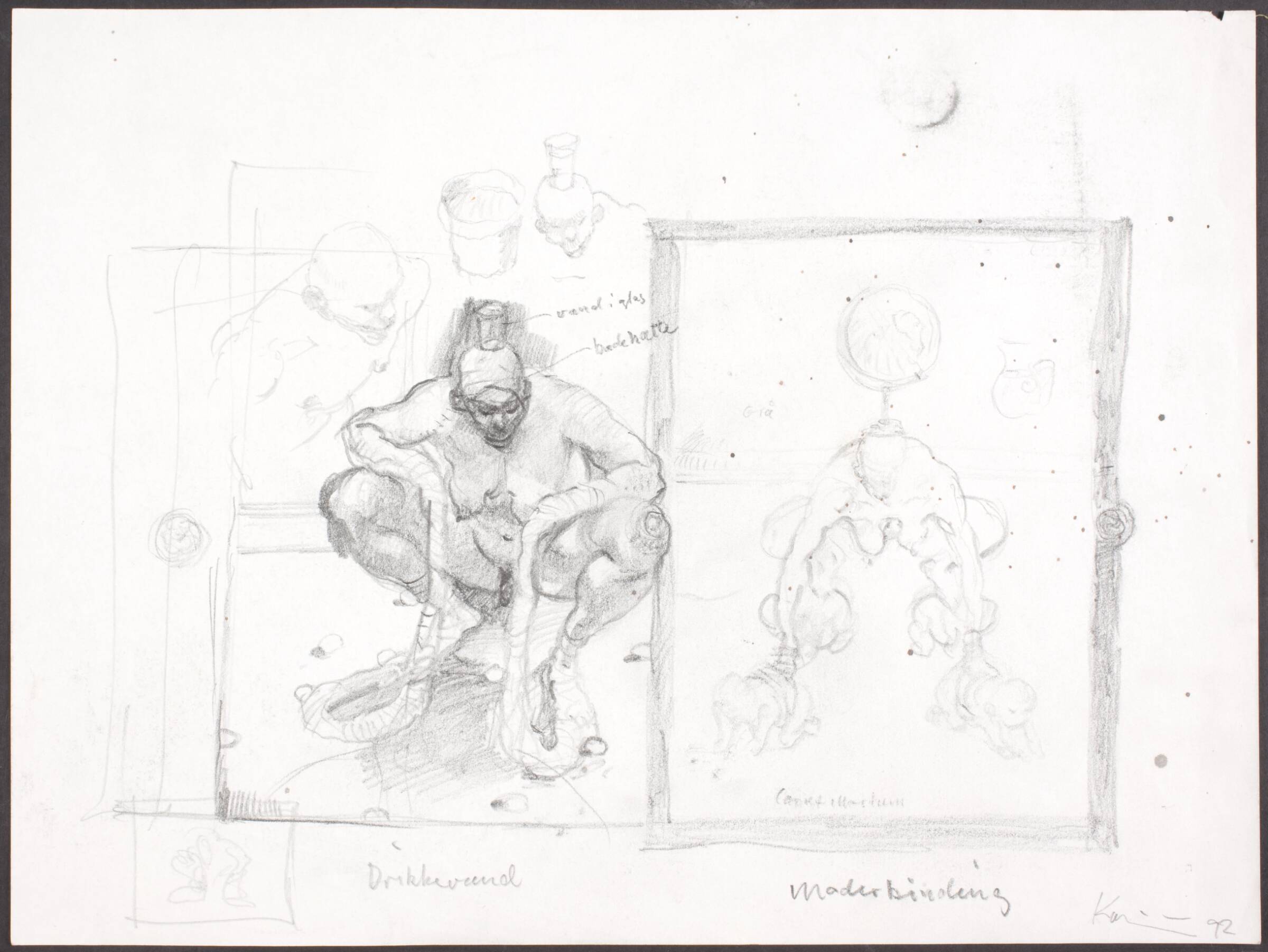 Moderbinding, Michael Kvium, 1992