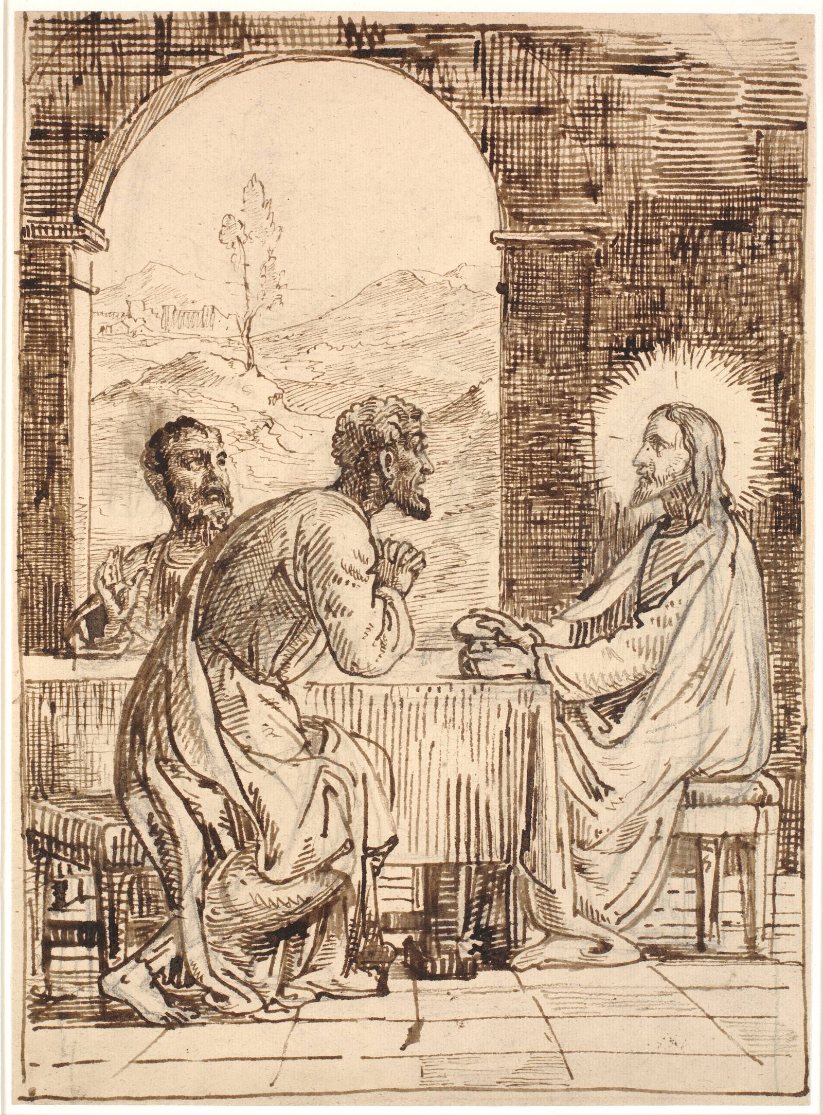 Kristus i Emmaus, Wilhelm Marstrand, 1865-1873