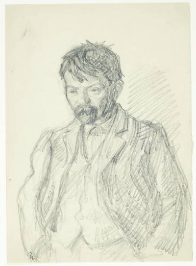 Portræt af maleren Jens Birkholm. Halvfigur