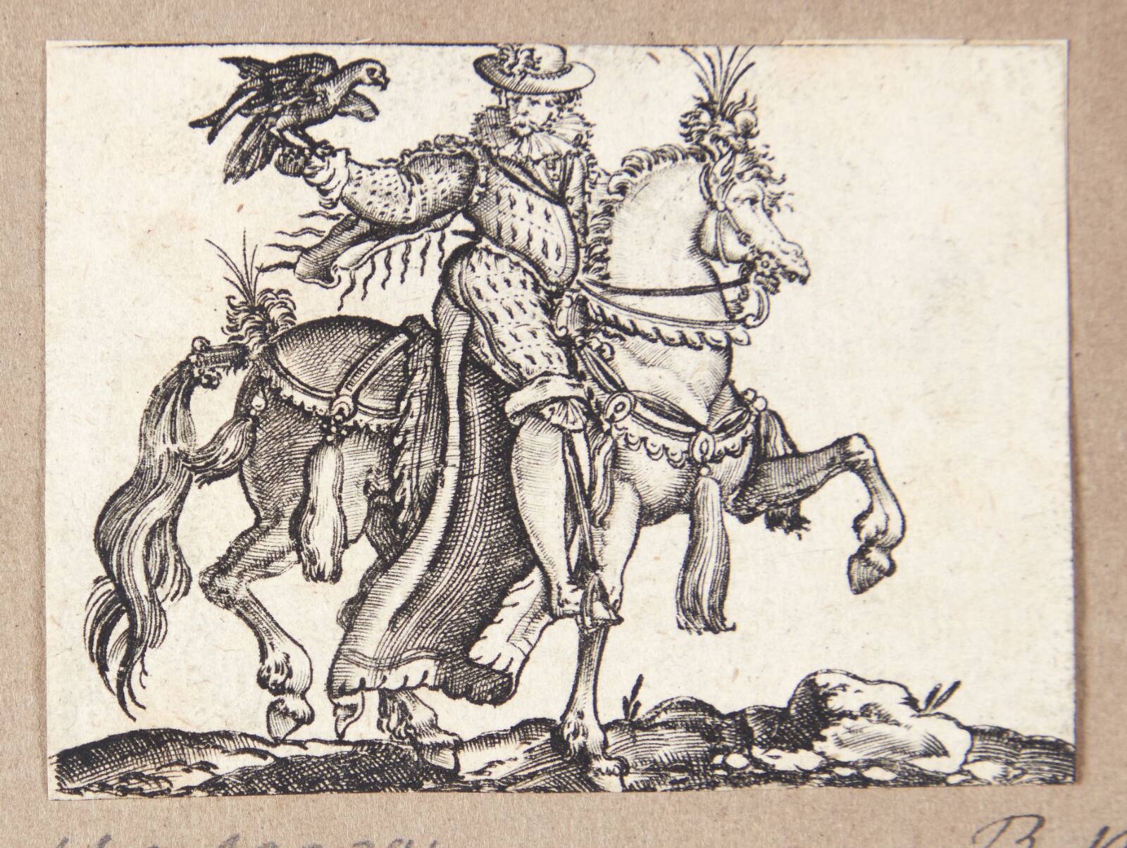 Falkoner på hest, Martin Pleginck, 1594