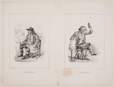 To illustrationer til C. M. Bellman "Fredmans Sånger"