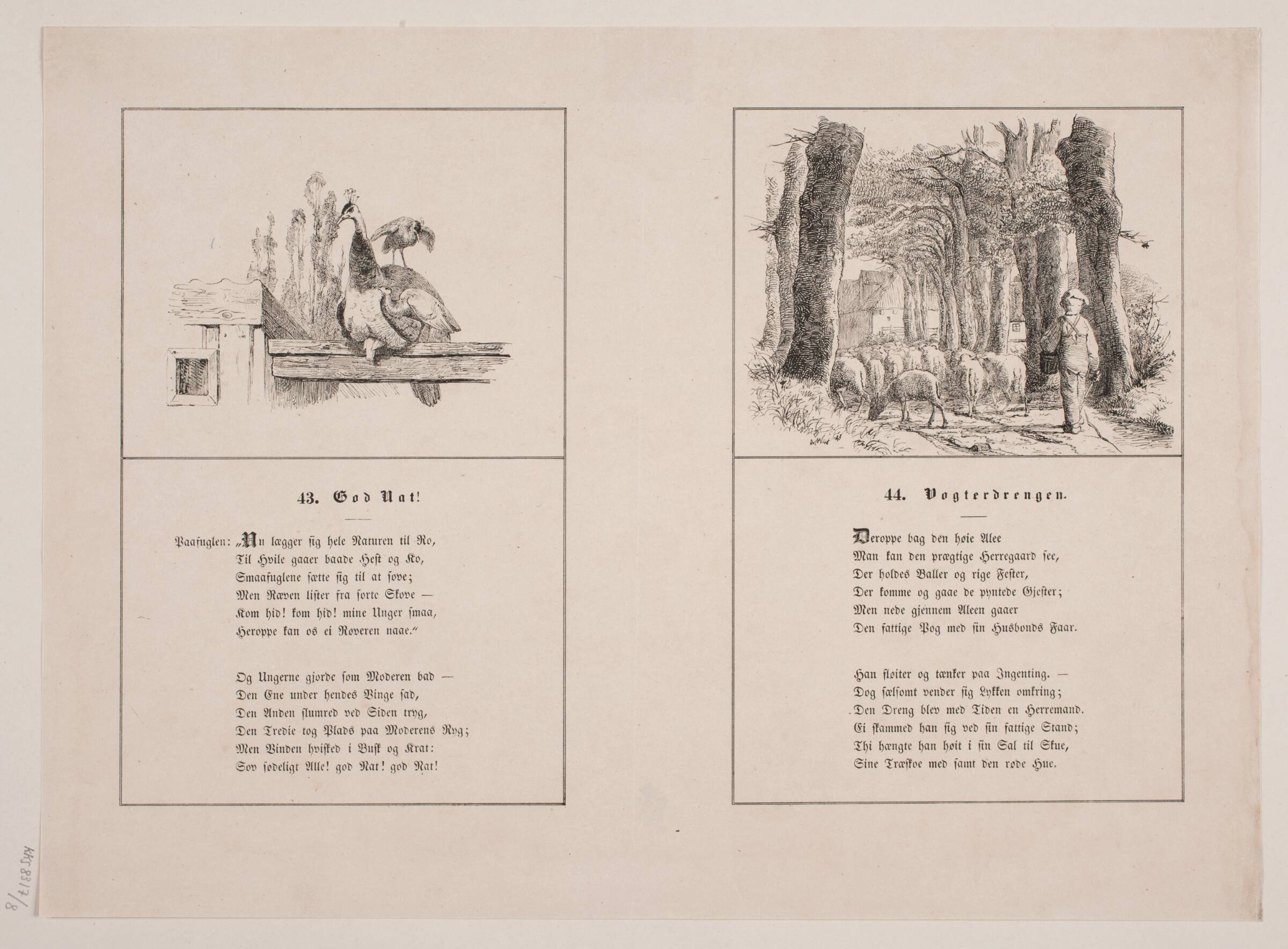 God nat!; Vogterdrengen, Adolph Kittendorff, 1845