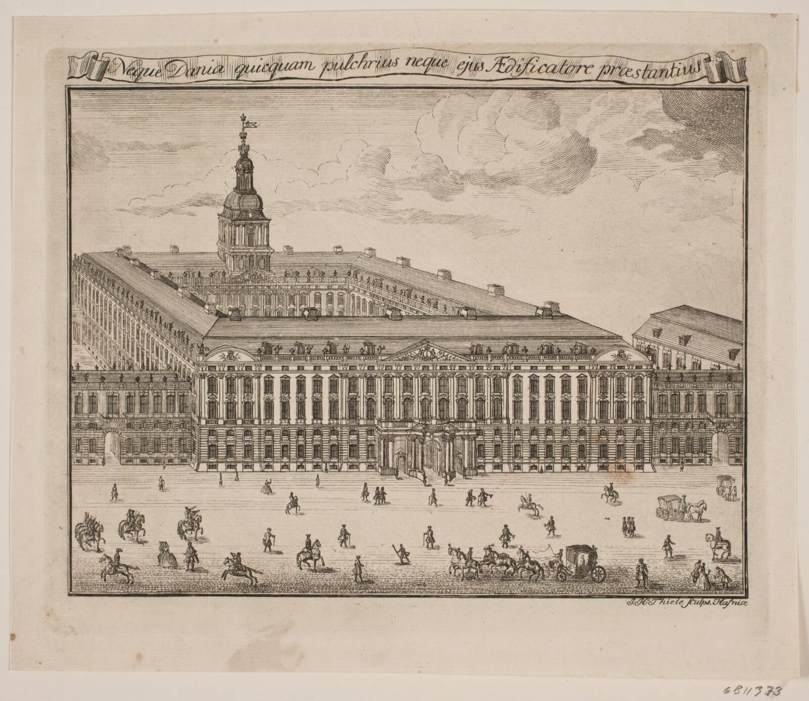 Christiansborg Slot, Johan Herman Thiele, 1735-1750