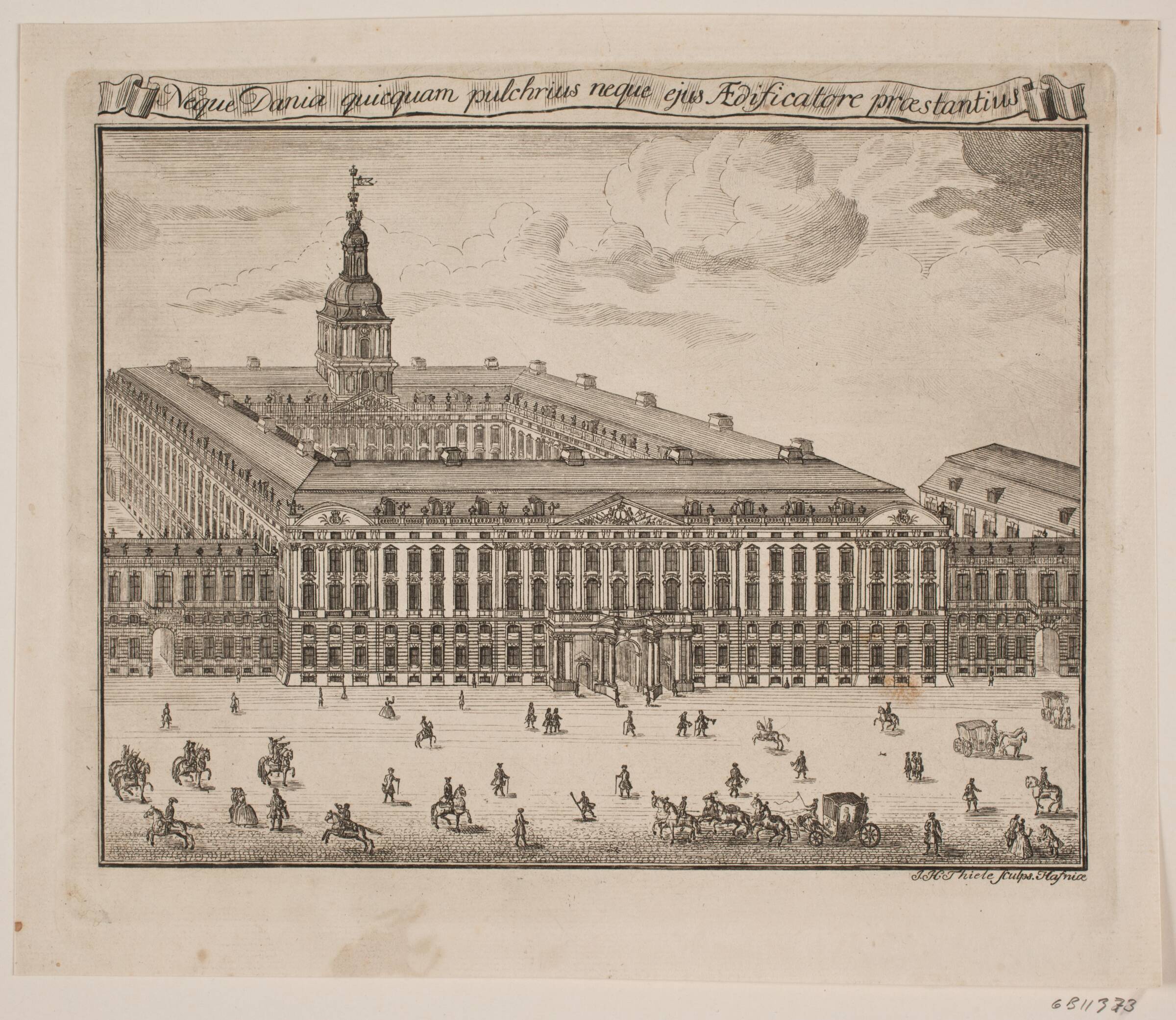 Christiansborg Slot, Johan Herman Thiele, 1735-1750