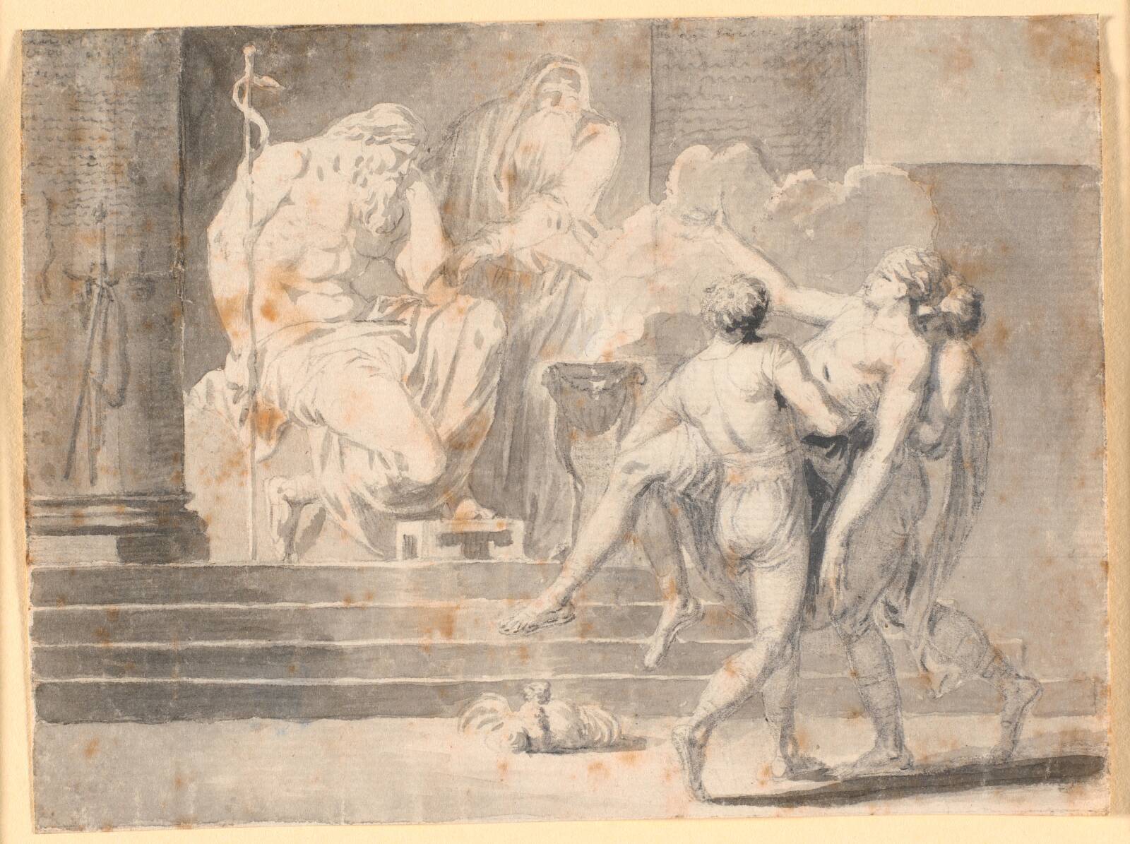 Ofring til Æsculap, Nicolai Abildgaard, 1743-1809