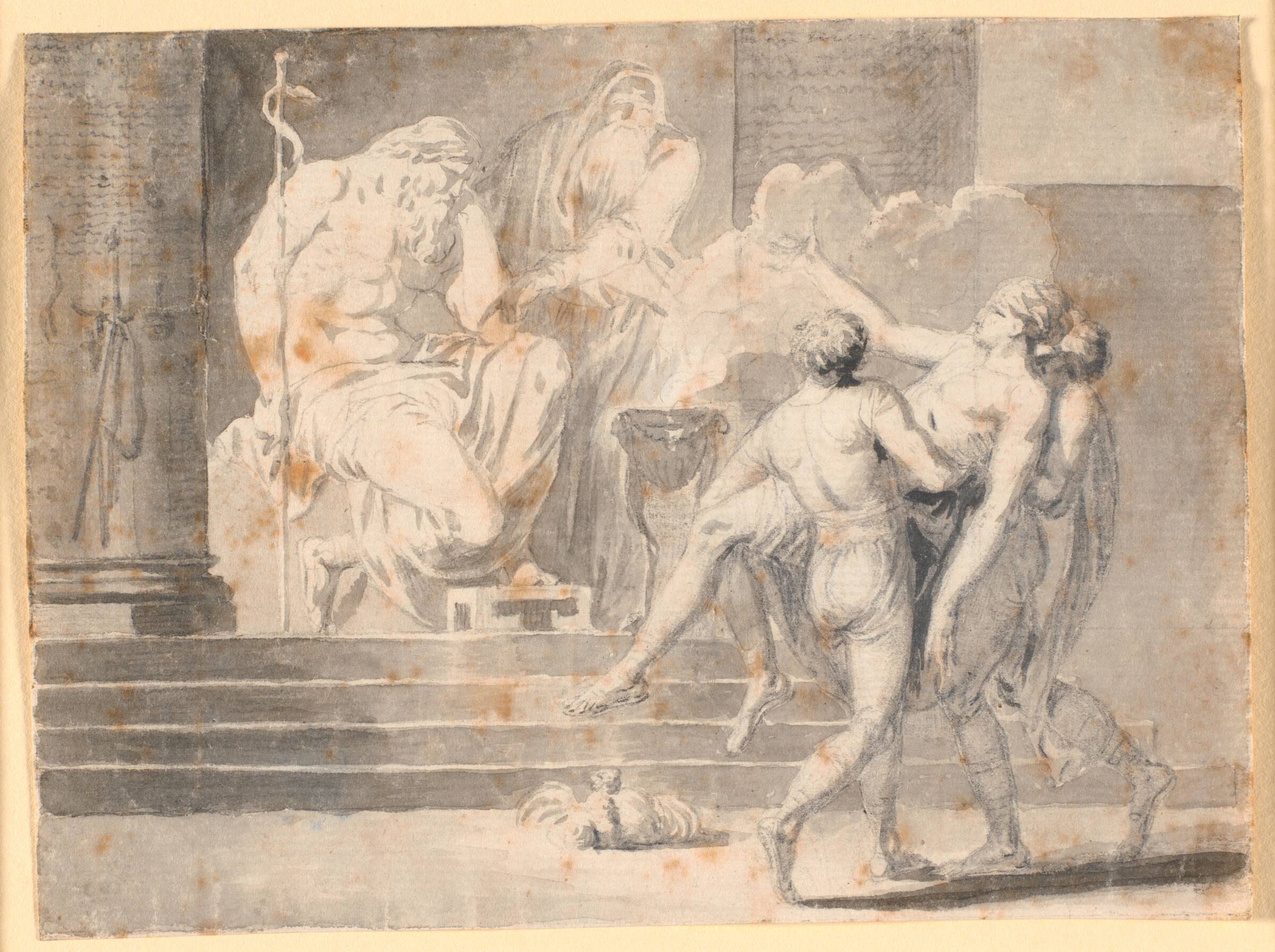 Ofring til Æsculap, Nicolai Abildgaard, 1743-1809