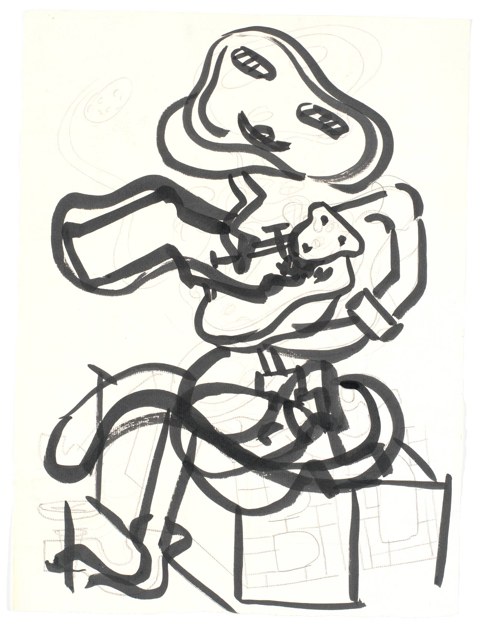 Mor-barn figur, Richard Mortensen, 1943-1946