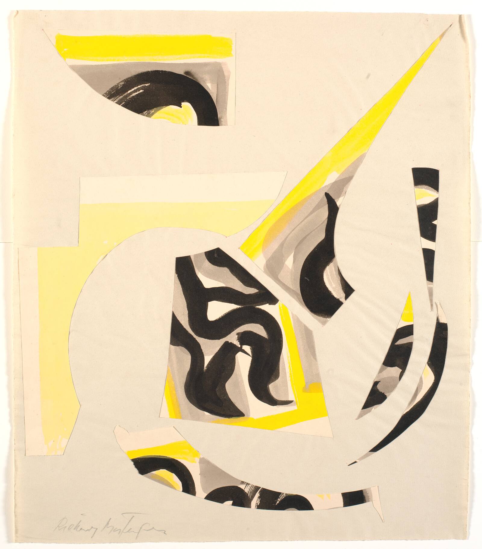 Tegningcollage (Collage de dessins), Richard Mortensen, 1947-1949