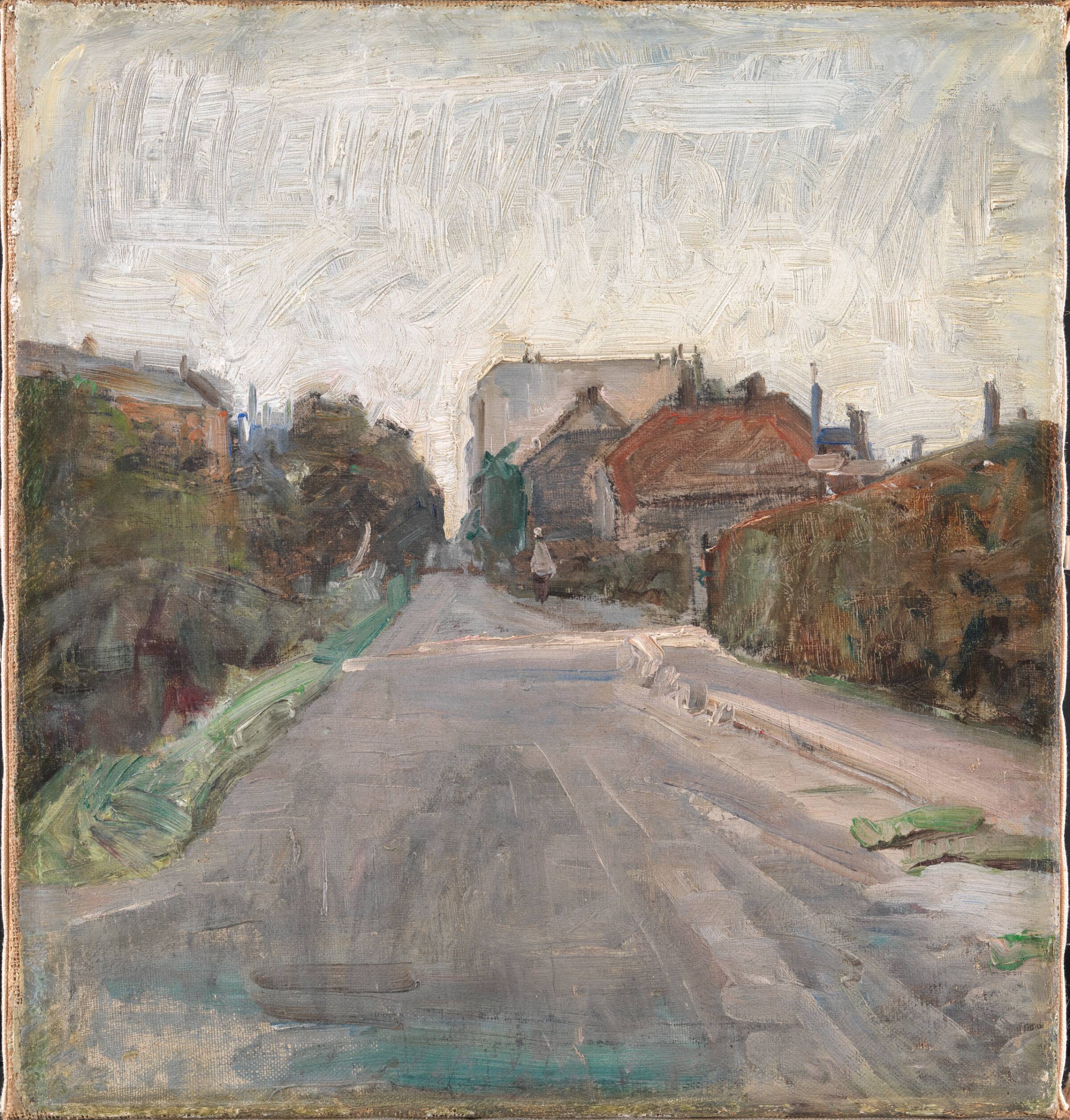 Gade. Udkanten af København, Albert Gottschalk, 1898