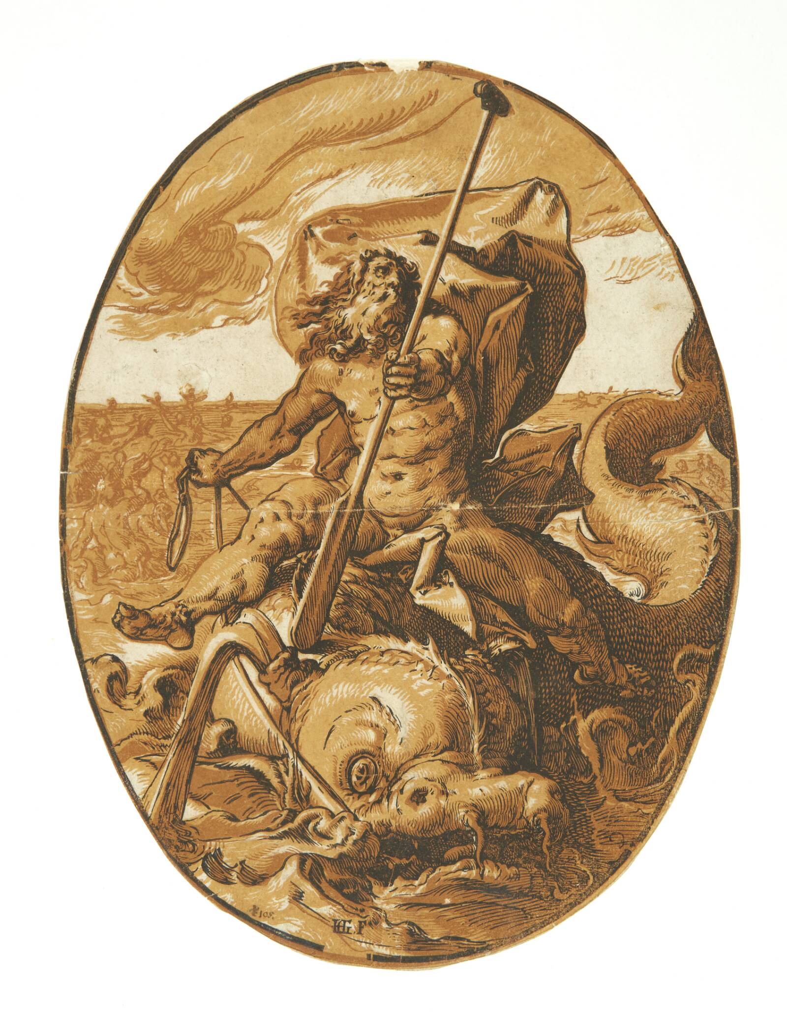 Neptun, Hendrick Goltzius, 1592-1595